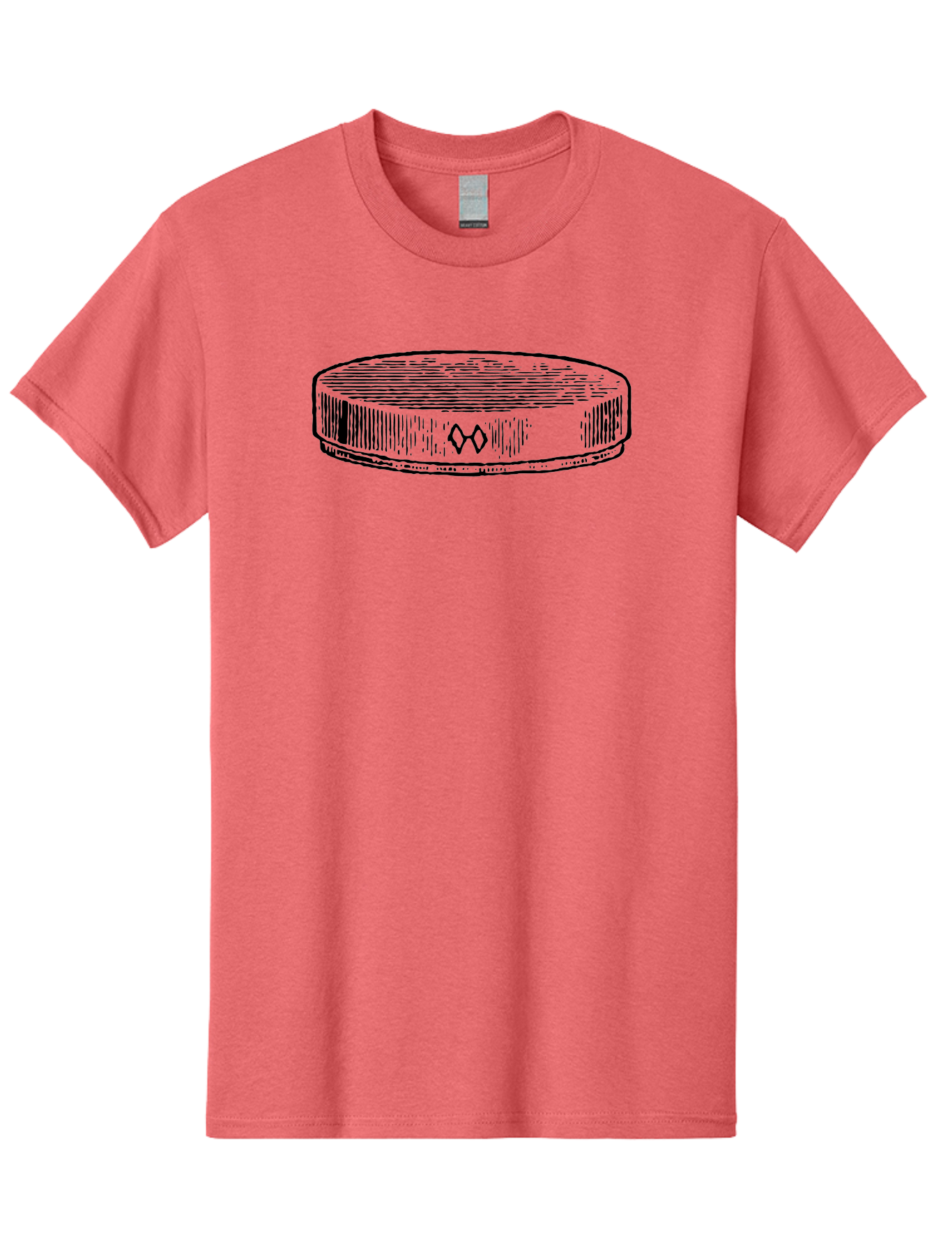 Hockey-Puck Men'S Graphic Tee, 100% Cotton, Comfortable Casual Summer Wear, Machine Washable, Hockey Puck, Sports Equipment, Ice Hockey, Athletic Gear, Winter Sports, Competitive Teams, Nhl Symbol, Puck Design Aad609 19