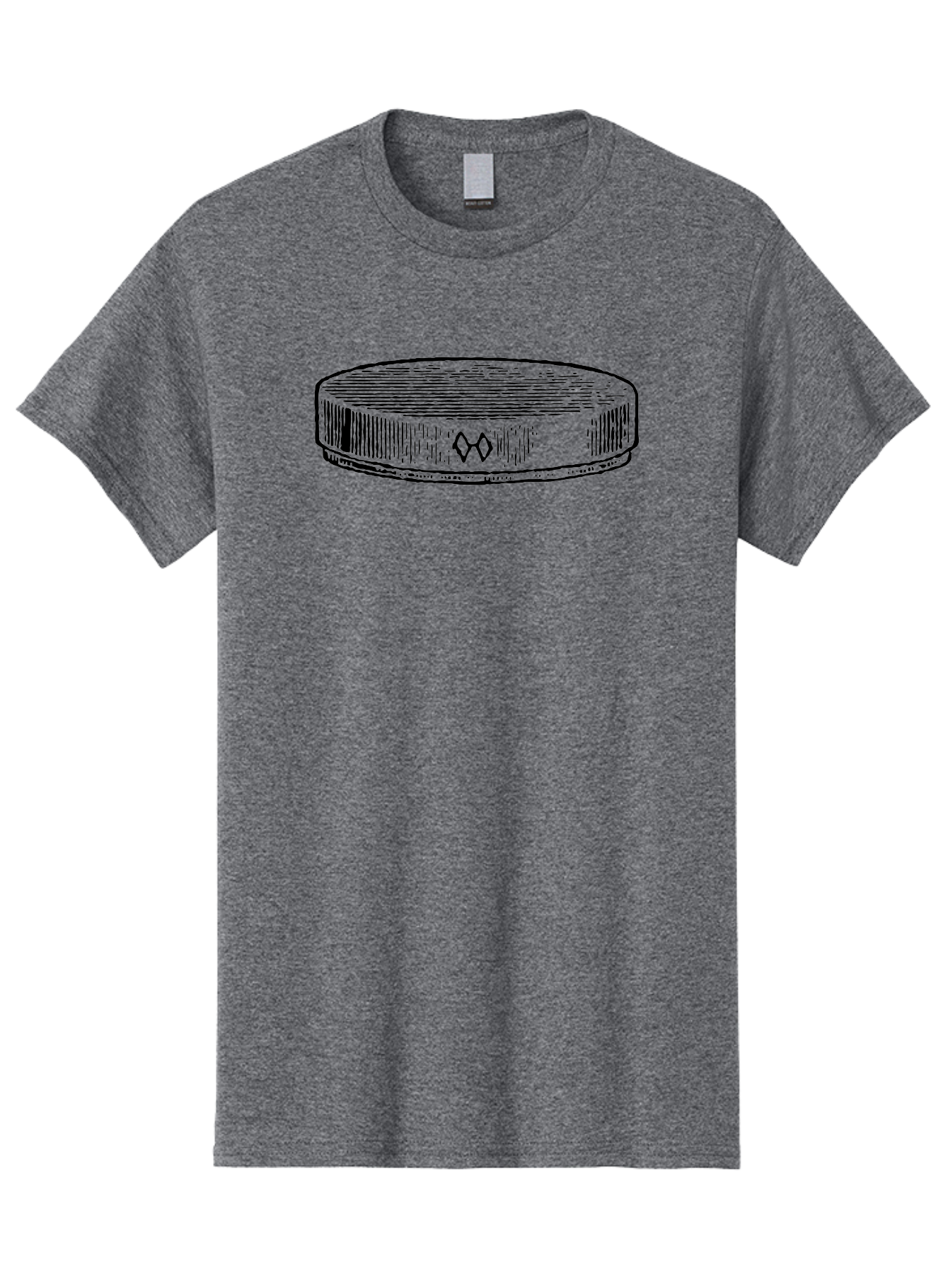 Hockey-Puck Men'S Graphic Tee, 100% Cotton, Comfortable Casual Summer Wear, Machine Washable, Hockey Puck, Sports Equipment, Ice Hockey, Athletic Gear, Winter Sports, Competitive Teams, Nhl Symbol, Puck Design Aad609 13