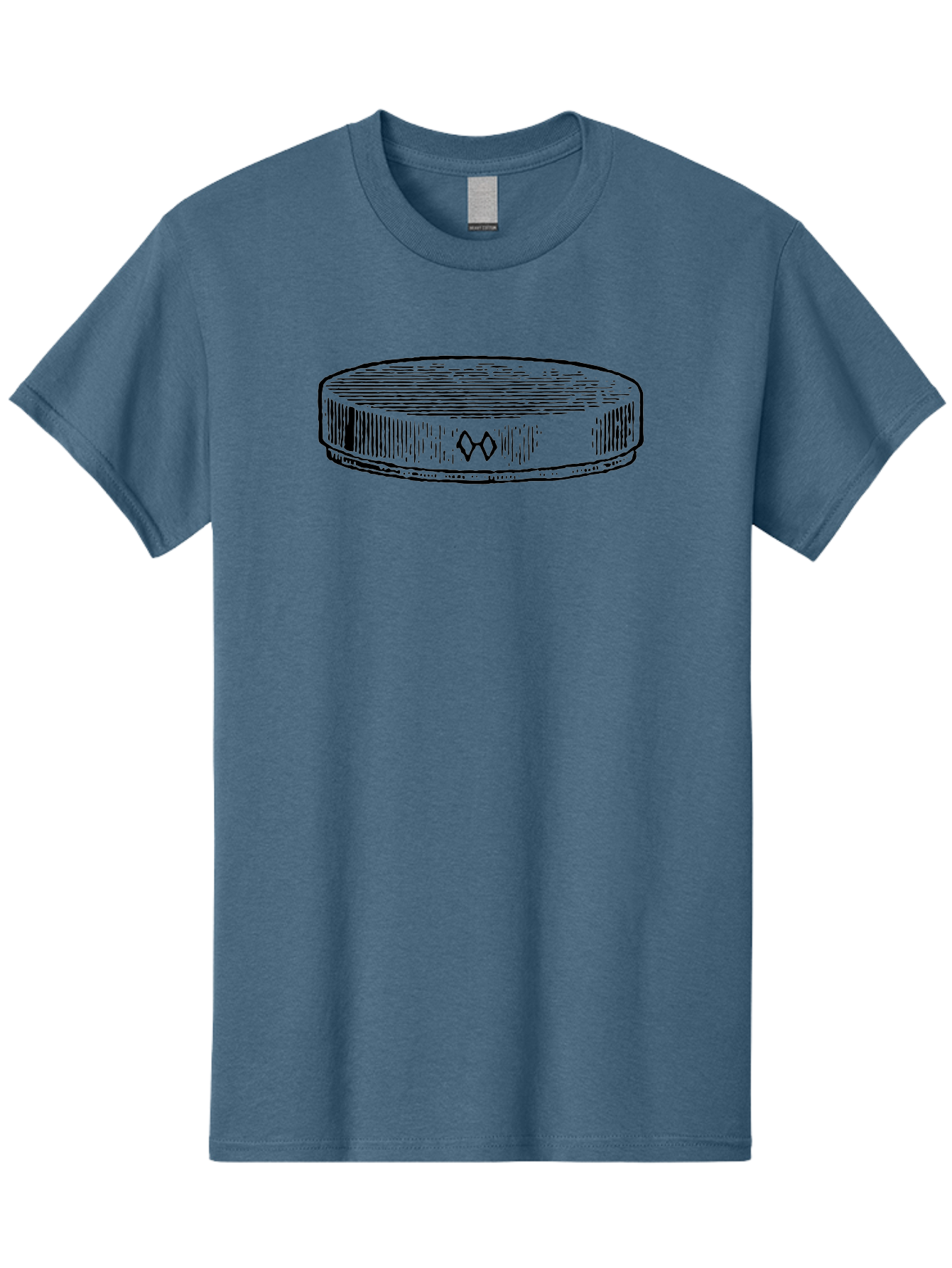 Hockey-Puck Men'S Graphic Tee, 100% Cotton, Comfortable Casual Summer Wear, Machine Washable, Hockey Puck, Sports Equipment, Ice Hockey, Athletic Gear, Winter Sports, Competitive Teams, Nhl Symbol, Puck Design Aad609 5