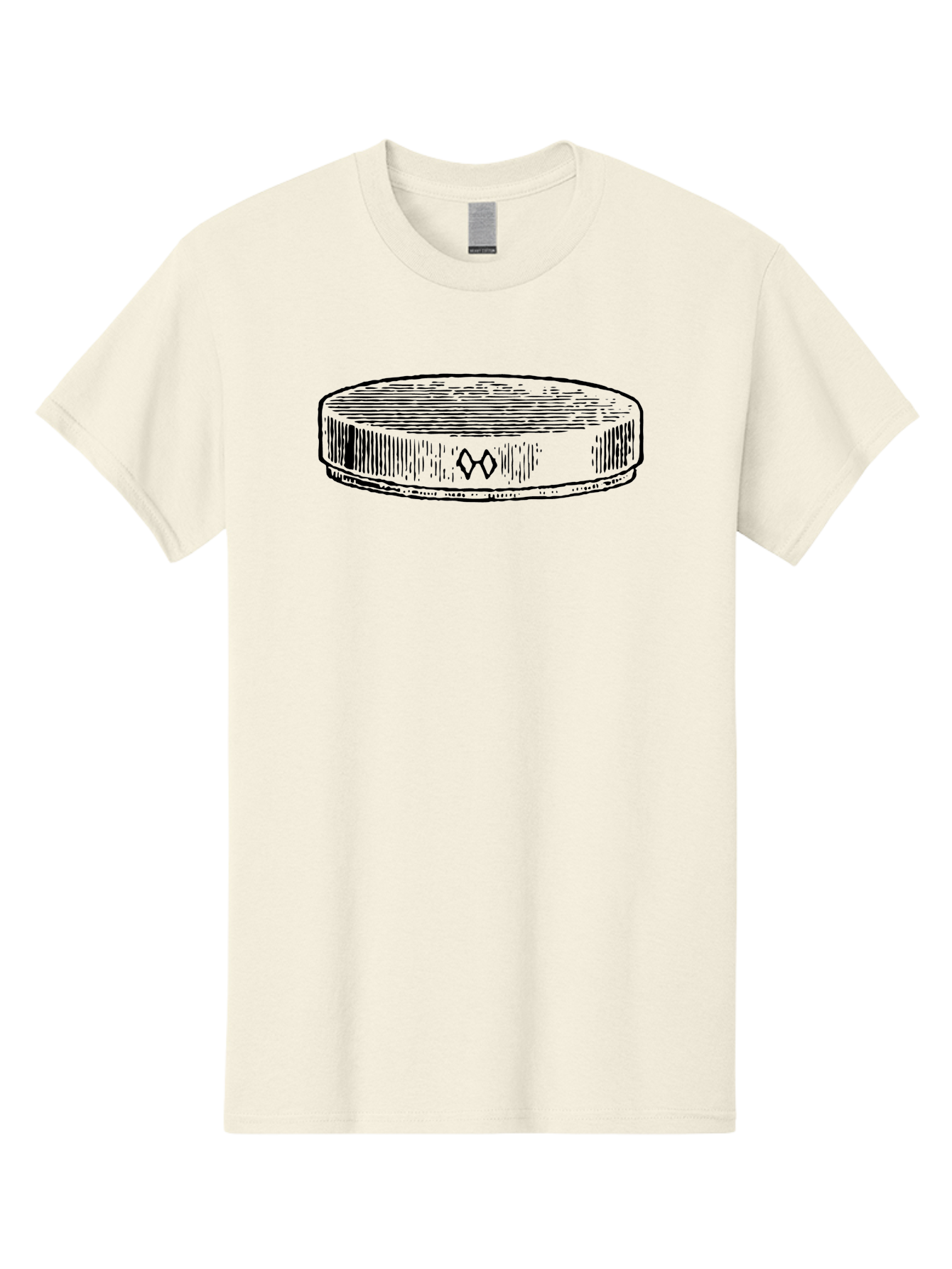 Hockey-Puck Men'S Graphic Tee, 100% Cotton, Comfortable Casual Summer Wear, Machine Washable, Hockey Puck, Sports Equipment, Ice Hockey, Athletic Gear, Winter Sports, Competitive Teams, Nhl Symbol, Puck Design Aad609 29