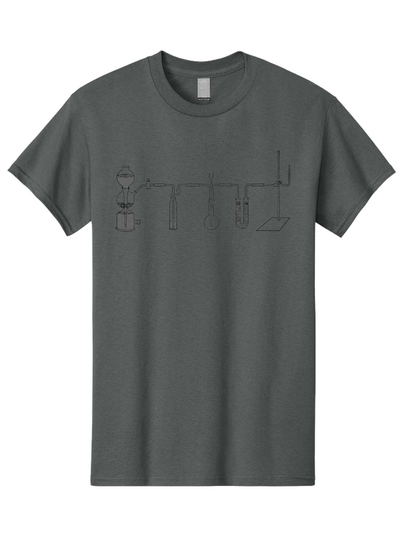 Laboratory-Distillation-Apparatus Men'S Graphic Tee, 100% Cotton, Comfortable Casual Summer Wear, Machine Washable, Laboratory Equipment, Distillation Apparatus, Scientific Instruments, Chemistry Lab, Experimental Setup, Glassware, Aad614 13
