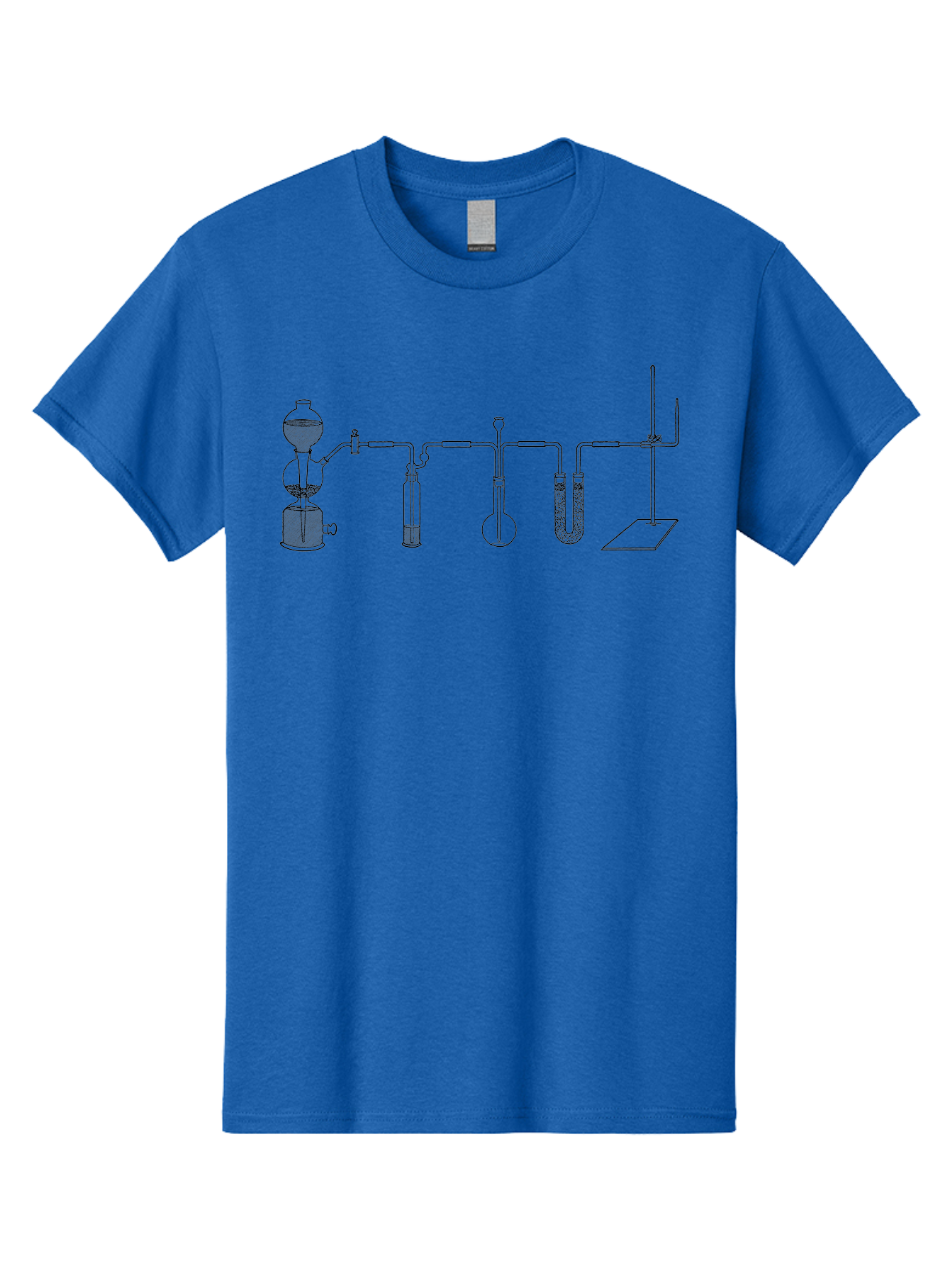 Laboratory-Distillation-Apparatus Men'S Graphic Tee, 100% Cotton, Comfortable Casual Summer Wear, Machine Washable, Laboratory Equipment, Distillation Apparatus, Scientific Instruments, Chemistry Lab, Experimental Setup, Glassware, Aad614 23