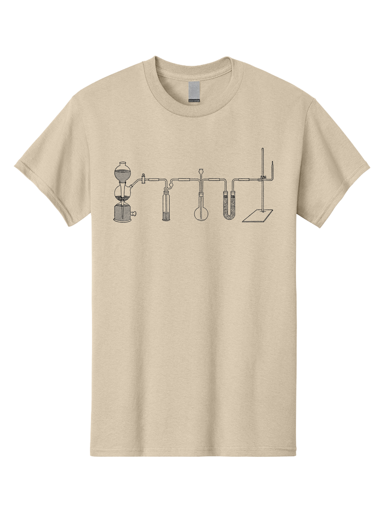 Laboratory-Distillation-Apparatus Men'S Graphic Tee, 100% Cotton, Comfortable Casual Summer Wear, Machine Washable, Laboratory Equipment, Distillation Apparatus, Scientific Instruments, Chemistry Lab, Experimental Setup, Glassware, Aad614 9