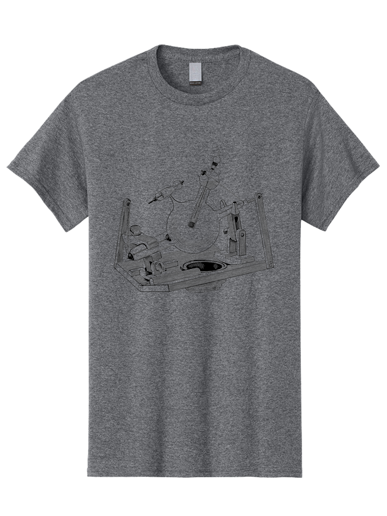 Laboratory-Equipment-5 Men'S Graphic Tee, 100% Cotton, Comfortable Casual Summer Wear, Machine Washable, Laboratory Equipment, Scientific Instruments, Glassware, Distillation Apparatus, Chemistry Lab, Experimental Setup, Research Tools, Aad619 25