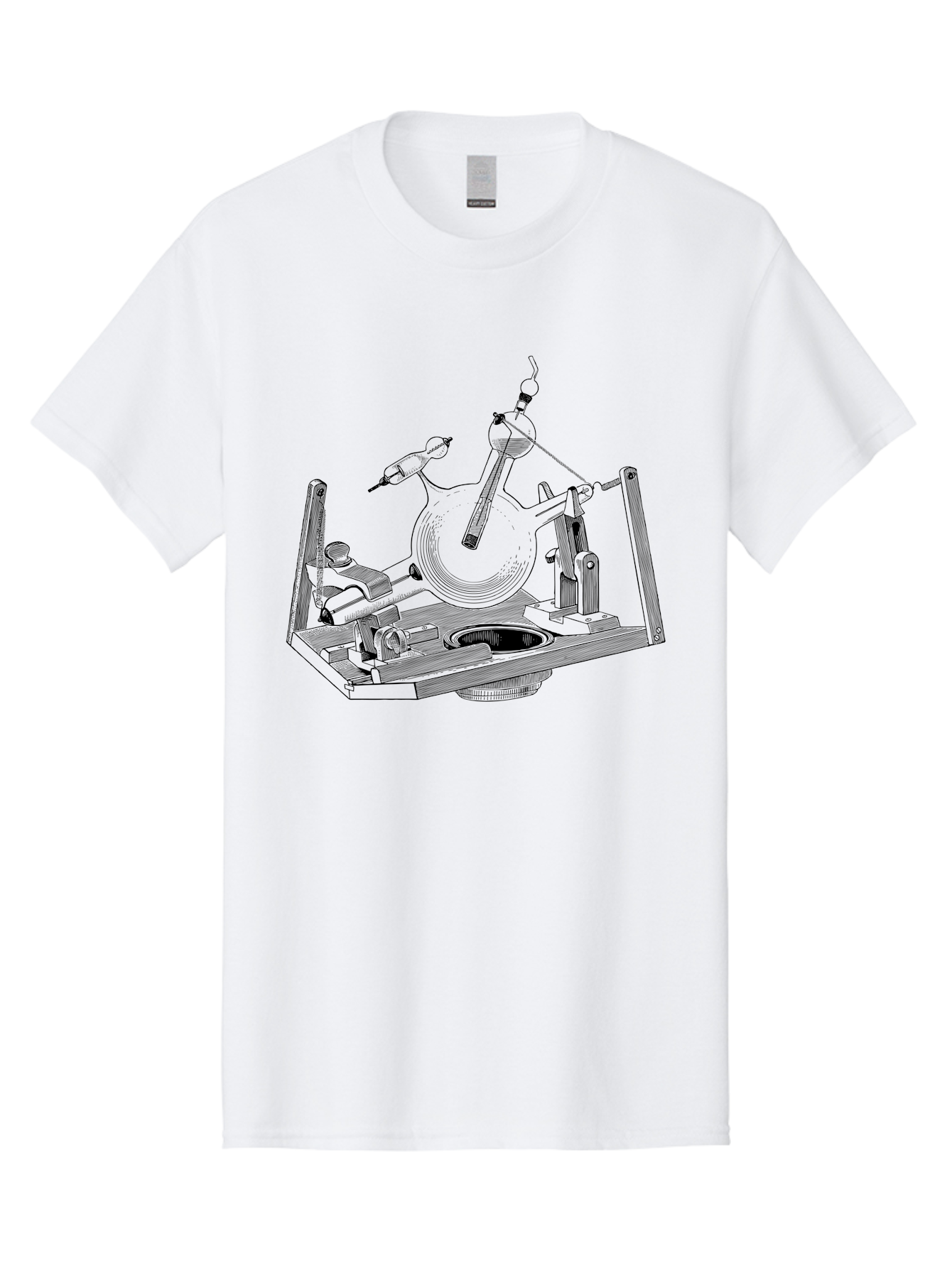 Laboratory-Equipment-5 Men'S Graphic Tee, 100% Cotton, Comfortable Casual Summer Wear, Machine Washable, Laboratory Equipment, Scientific Instruments, Glassware, Distillation Apparatus, Chemistry Lab, Experimental Setup, Research Tools, Aad619 7