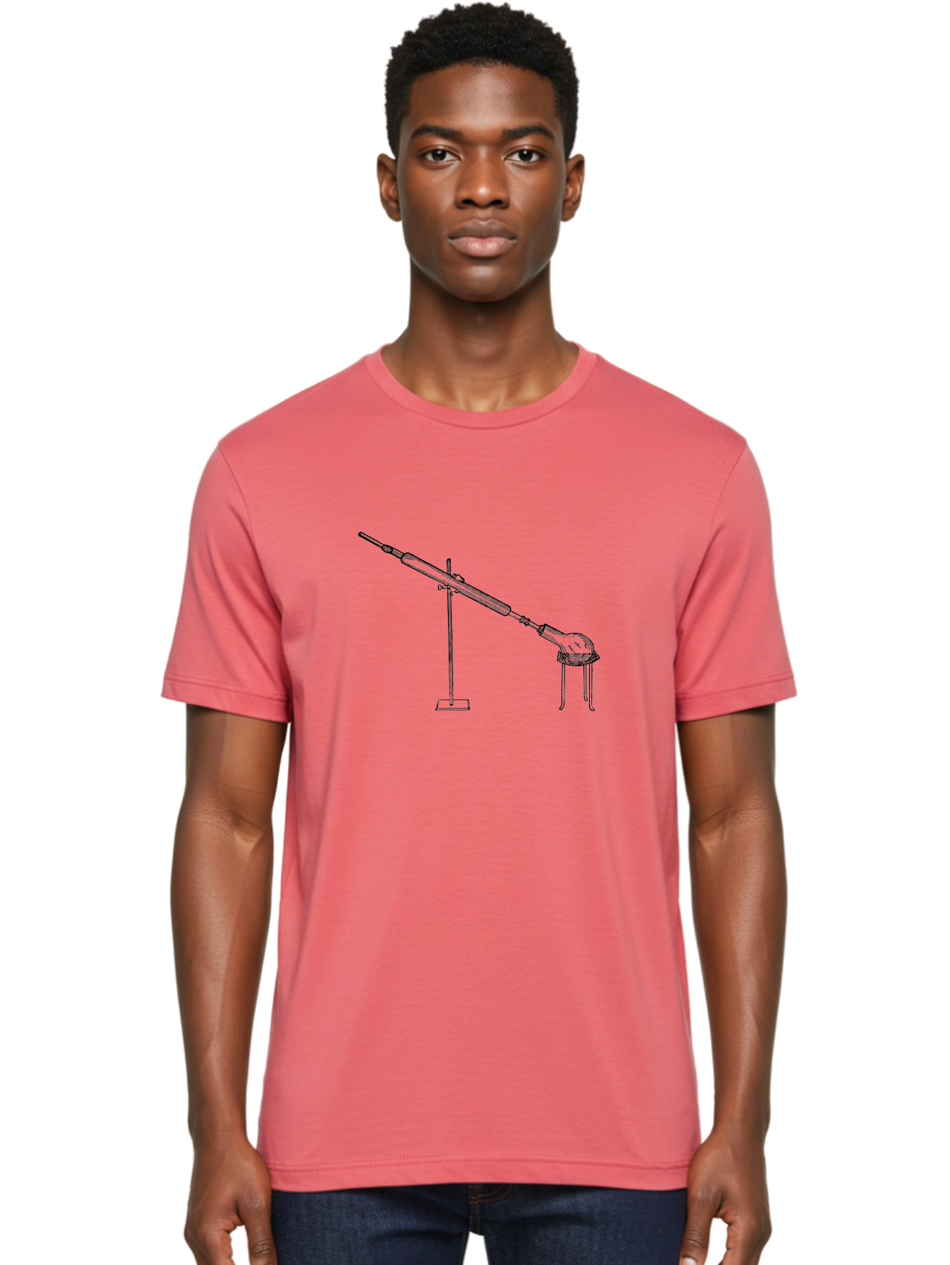 Laboratory-Equipment-8 Men'S Graphic Tee, 100% Cotton, Comfortable Casual Summer Wear, Machine Washable, Laboratory Equipment, Scientific Apparatus, Distillation Setup, Glassware, Chemistry Lab, Science Experiment, Test Tube, Clamp Stand, Aad622 30
