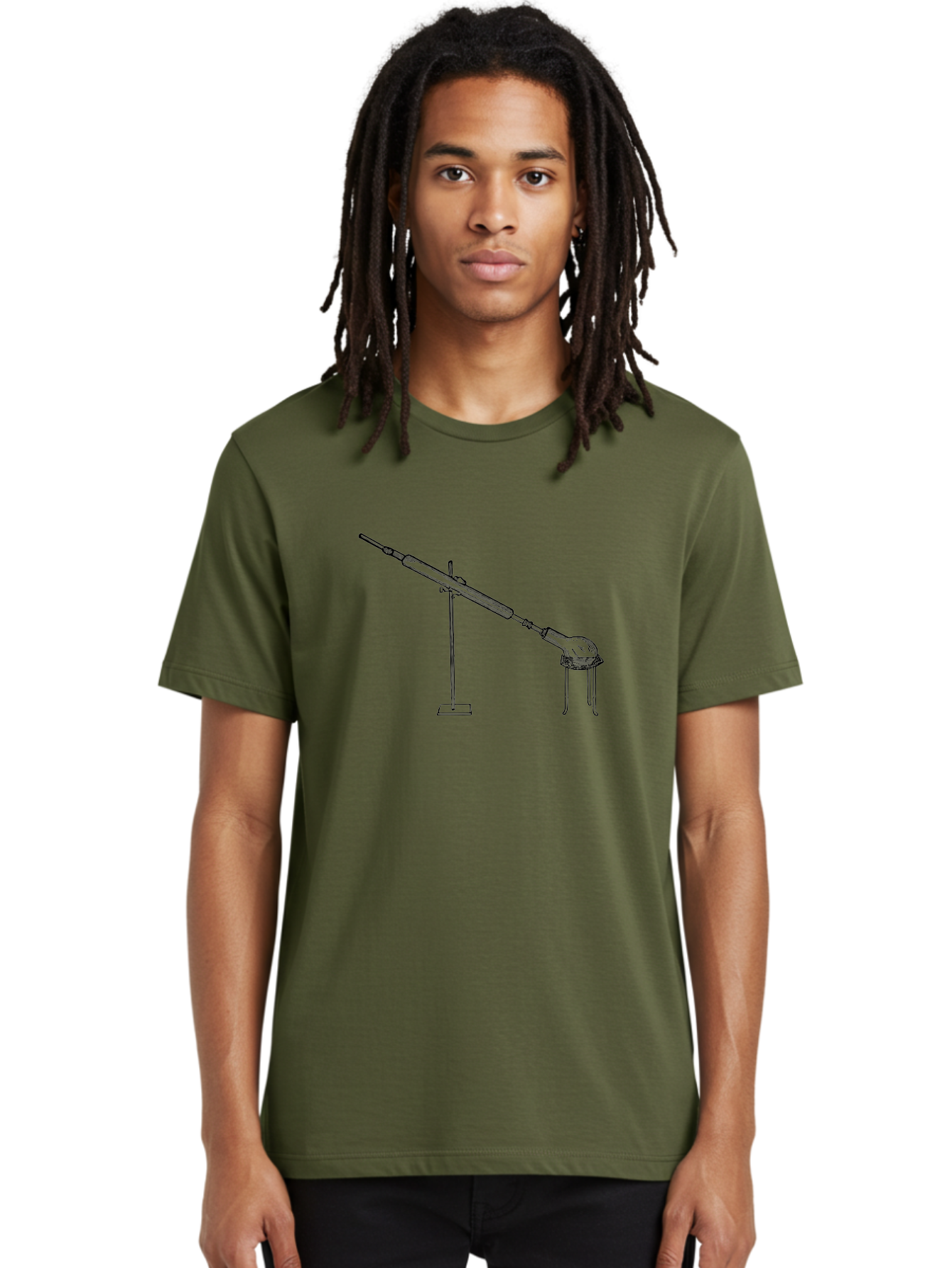 Laboratory-Equipment-8 Men'S Graphic Tee, 100% Cotton, Comfortable Casual Summer Wear, Machine Washable, Laboratory Equipment, Scientific Apparatus, Distillation Setup, Glassware, Chemistry Lab, Science Experiment, Test Tube, Clamp Stand, Aad622 12