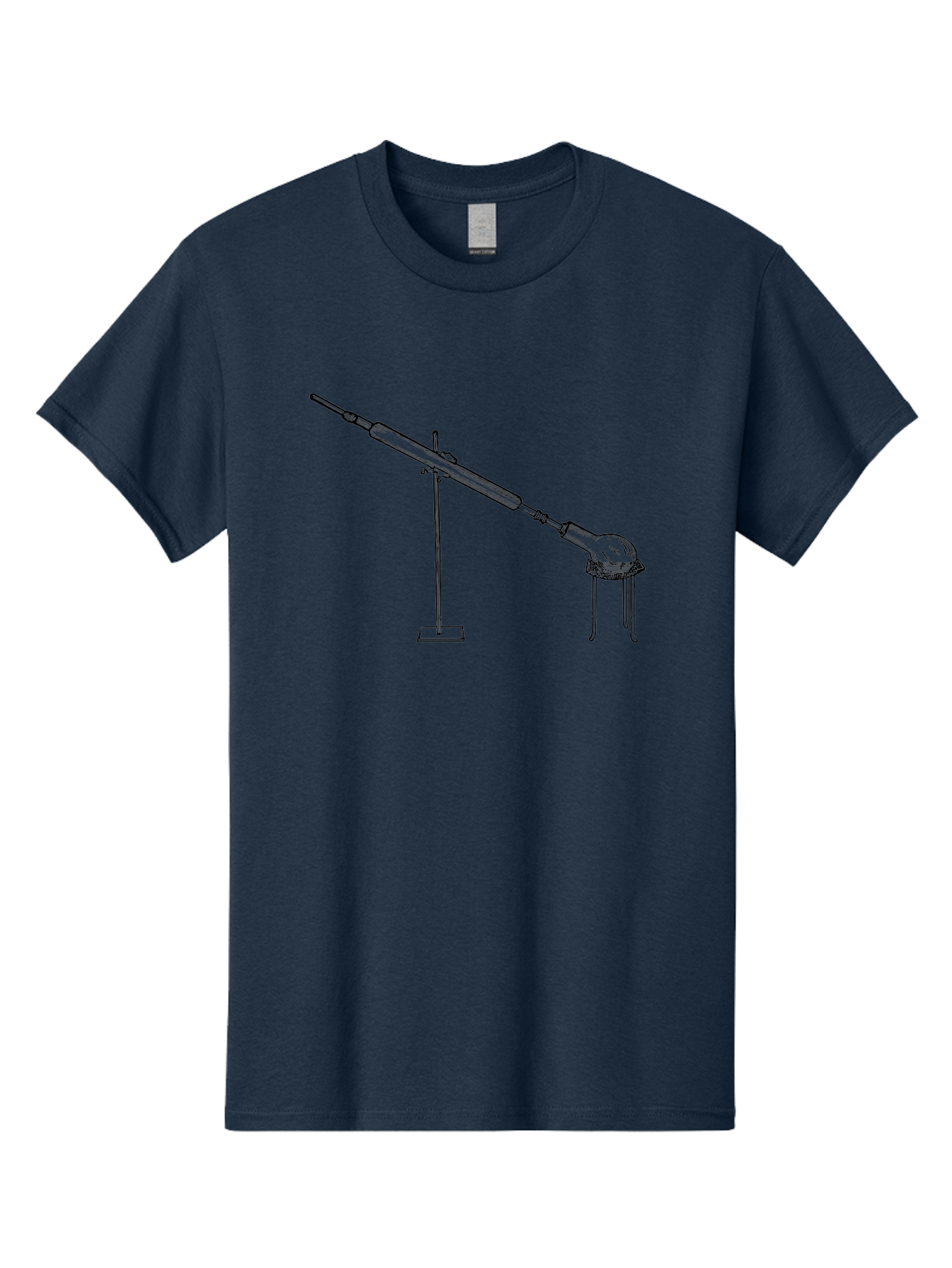 Laboratory-Equipment-8 Men'S Graphic Tee, 100% Cotton, Comfortable Casual Summer Wear, Machine Washable, Laboratory Equipment, Scientific Apparatus, Distillation Setup, Glassware, Chemistry Lab, Science Experiment, Test Tube, Clamp Stand, Aad622 7