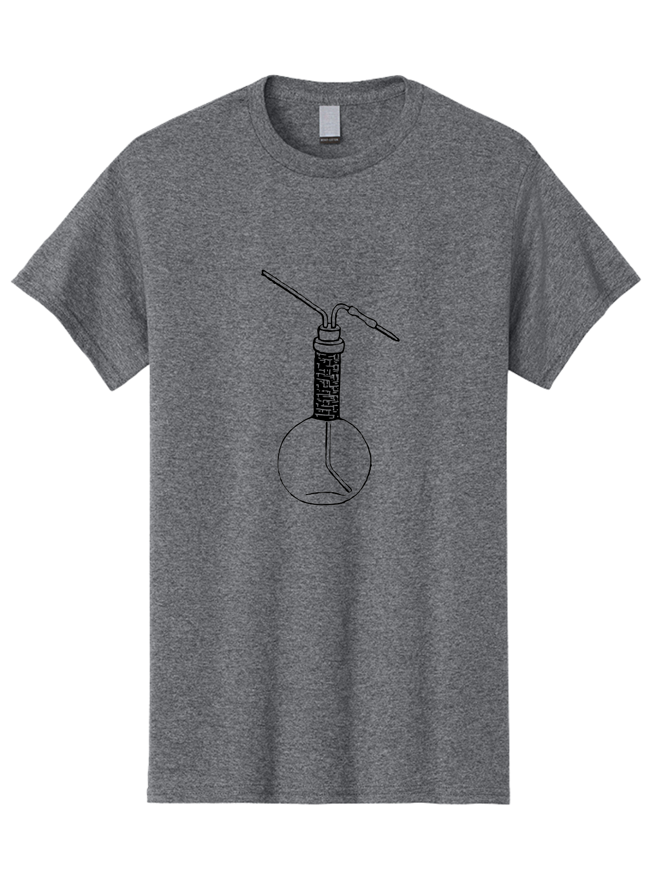 Laboratory-Flask-1 Men'S Graphic Tee, 100% Cotton, Comfortable Casual Summer Wear, Machine Washable, Laboratory Equipment, Science Lab, Chemistry Experiment, Glassware, Scientific Research, Flask With Tube, Laboratory Setup Aad624 29