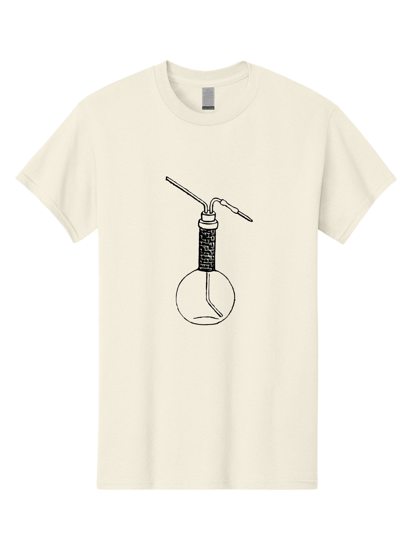 Laboratory-Flask-1 Men'S Graphic Tee, 100% Cotton, Comfortable Casual Summer Wear, Machine Washable, Laboratory Equipment, Science Lab, Chemistry Experiment, Glassware, Scientific Research, Flask With Tube, Laboratory Setup Aad624 11