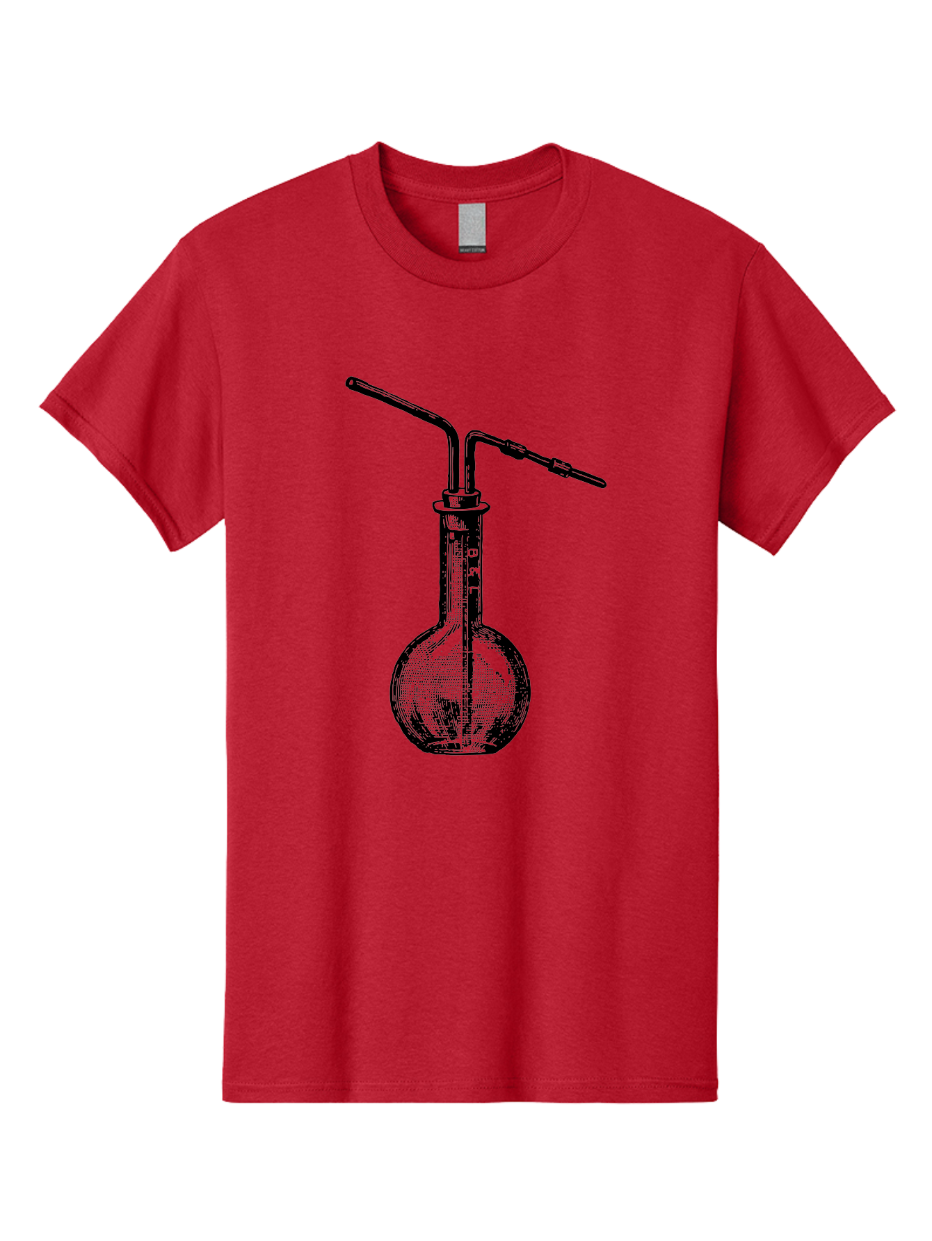 Laboratory-Flask-2 Men'S Graphic Tee, 100% Cotton, Comfortable Casual Summer Wear, Machine Washable, Laboratory Equipment, Scientific Glassware, Chemistry Apparatus, Flask With Tubes, Experimental Setup, Lab Supplies, Research Tools Aad625 5