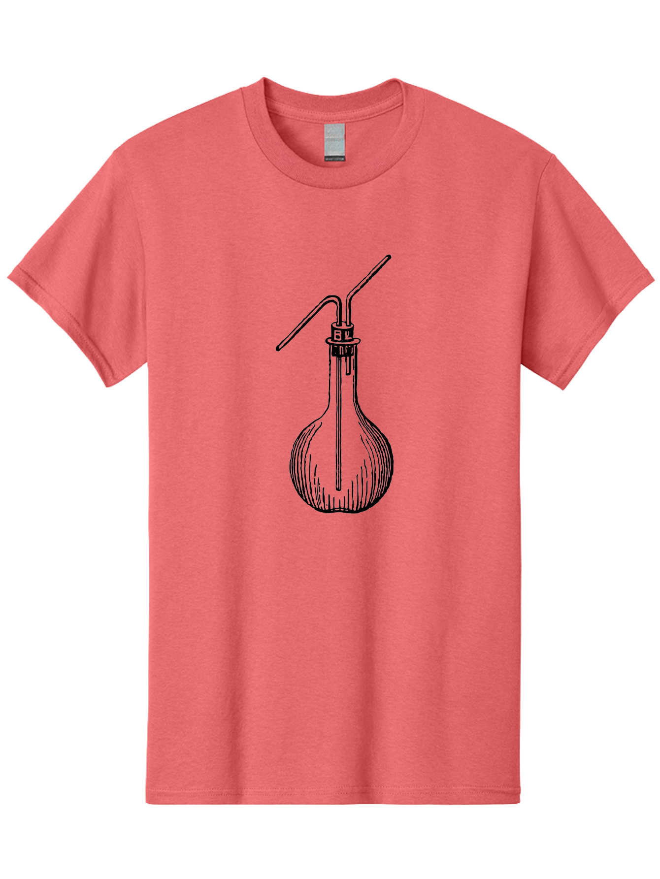 Laboratory-Flask Men'S Graphic Tee, 100% Cotton, Comfortable Casual Summer Wear, Machine Washable, Laboratory Equipment, Scientific Apparatus, Glass Flask, Chemistry Lab, Distillation Device, Experimental Setup, Vintage Illustration Aad627 3