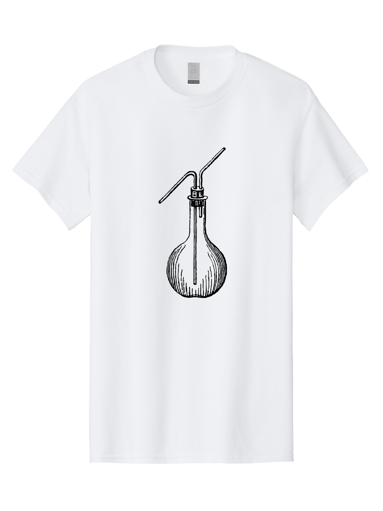 Laboratory-Flask Men'S Graphic Tee, 100% Cotton, Comfortable Casual Summer Wear, Machine Washable, Laboratory Equipment, Scientific Apparatus, Glass Flask, Chemistry Lab, Distillation Device, Experimental Setup, Vintage Illustration Aad627 9