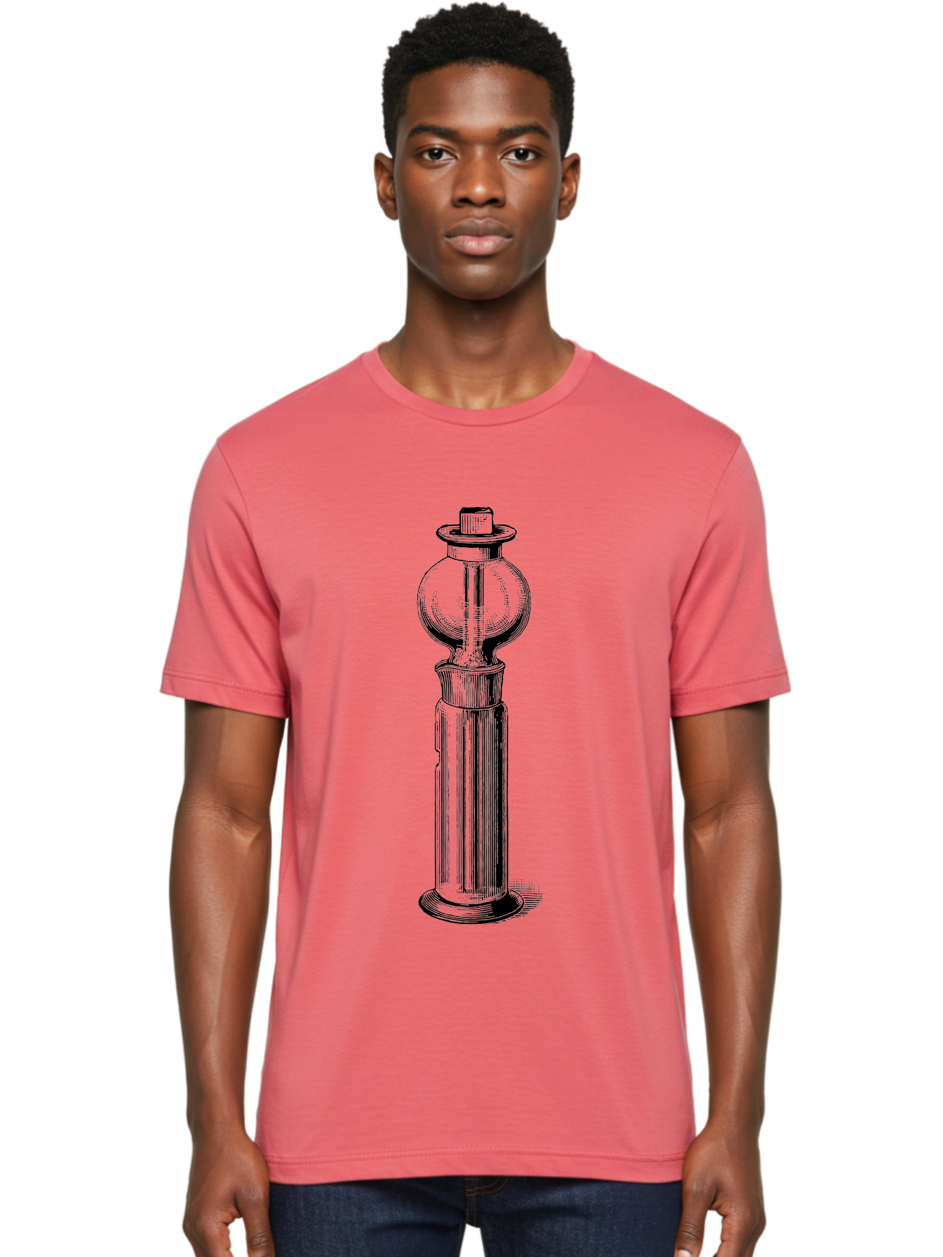 Lamp-Post Men'S Graphic Tee, 100% Cotton, Comfortable Casual Summer Wear, Machine Washable, Vintage Lamp Post, Street Lamp, Antique Lighting, Classic Design, Traditional Style, Ornate Details, Historic Architecture Aad628 12