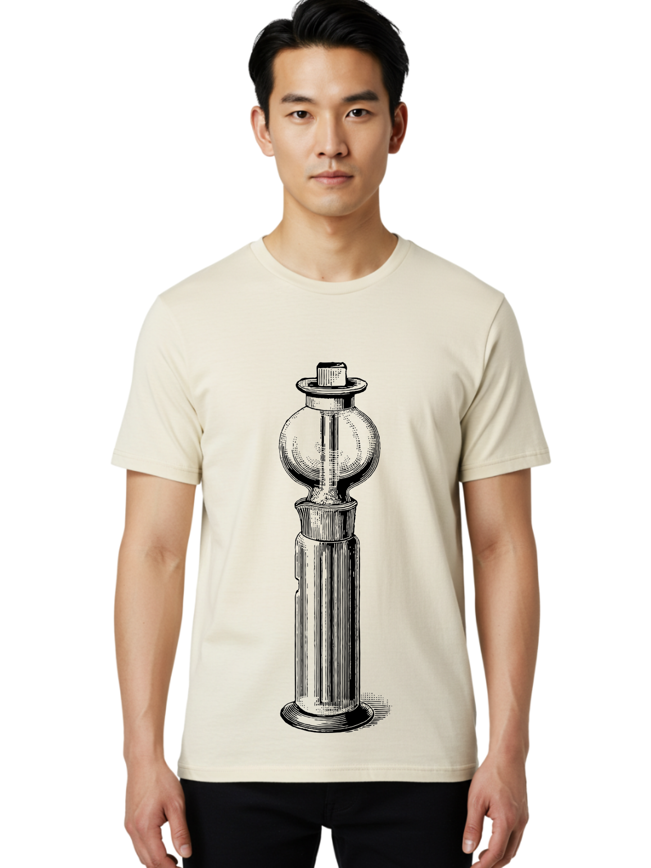 Lamp-Post Men'S Graphic Tee, 100% Cotton, Comfortable Casual Summer Wear, Machine Washable, Vintage Lamp Post, Street Lamp, Antique Lighting, Classic Design, Traditional Style, Ornate Details, Historic Architecture Aad628 24