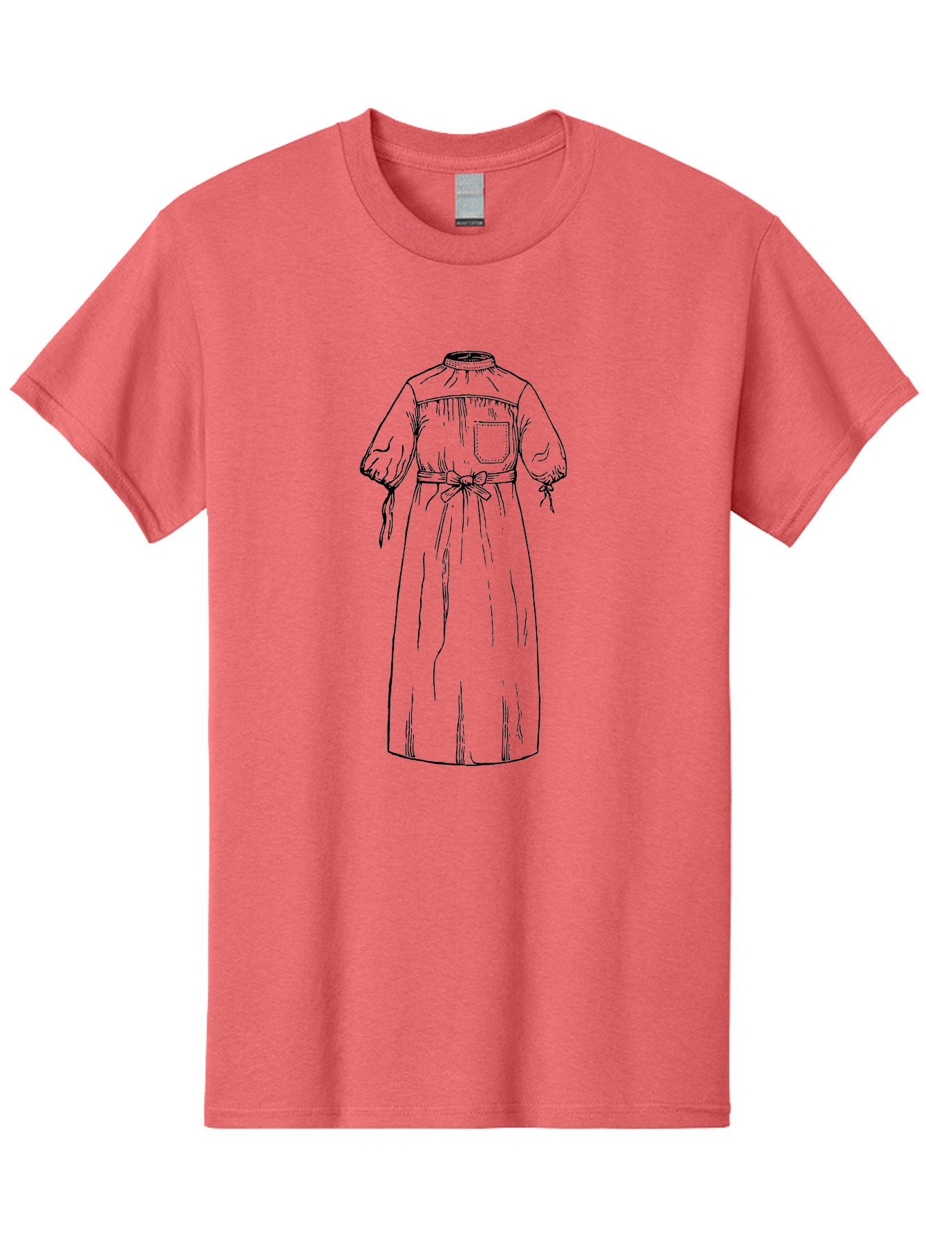 Long-Smock Men'S Graphic Tee, 100% Cotton, Comfortable Casual Summer Wear, Machine Washable, Simple Smock Design, High Neckline, Elastic Cuffs, Tie Belt, Utility Pocket, Practical Clothing, Vintage Fashion, Folk Style, Relaxed Fit, Aad629 15