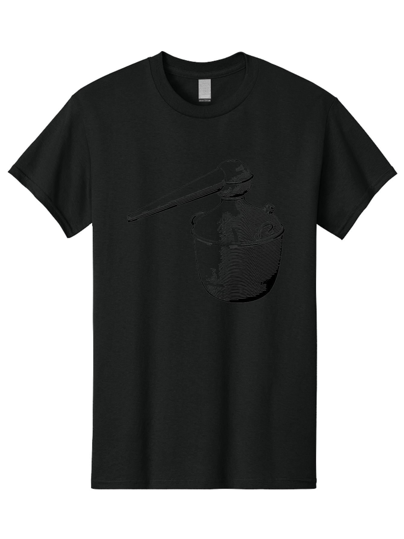 Neti-Pot Men'S Graphic Tee, 100% Cotton, Comfortable Casual Summer Wear, Machine Washable, Manual Grinder, Coffee Grinder, Spice Grinder, Kitchen Tool, Vintage Design, Manual Operation, Hand-Crank, Grinding Mechanism Aad638 3