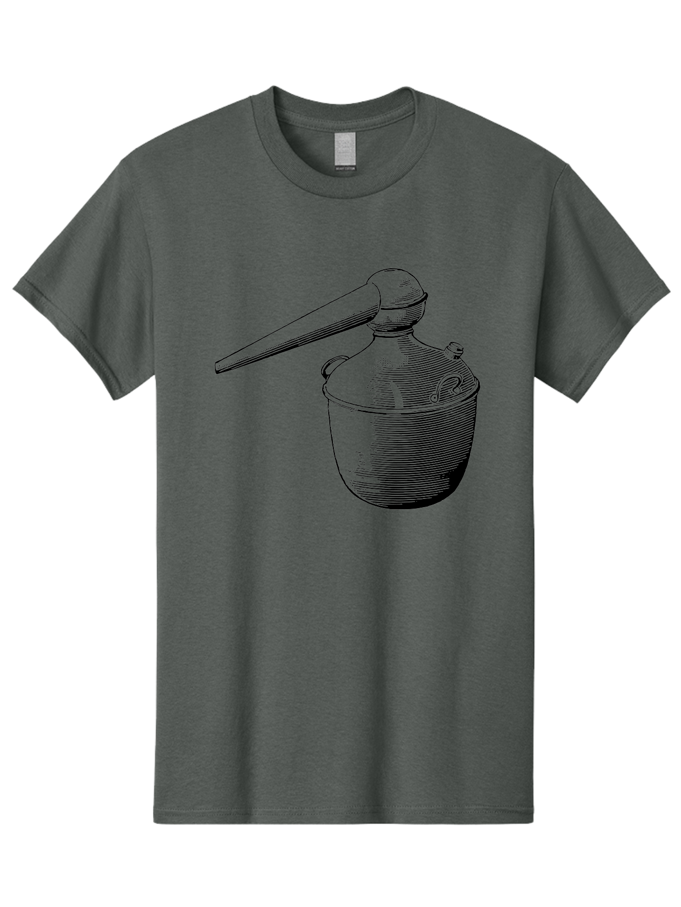 Neti-Pot Men'S Graphic Tee, 100% Cotton, Comfortable Casual Summer Wear, Machine Washable, Manual Grinder, Coffee Grinder, Spice Grinder, Kitchen Tool, Vintage Design, Manual Operation, Hand-Crank, Grinding Mechanism Aad638 21