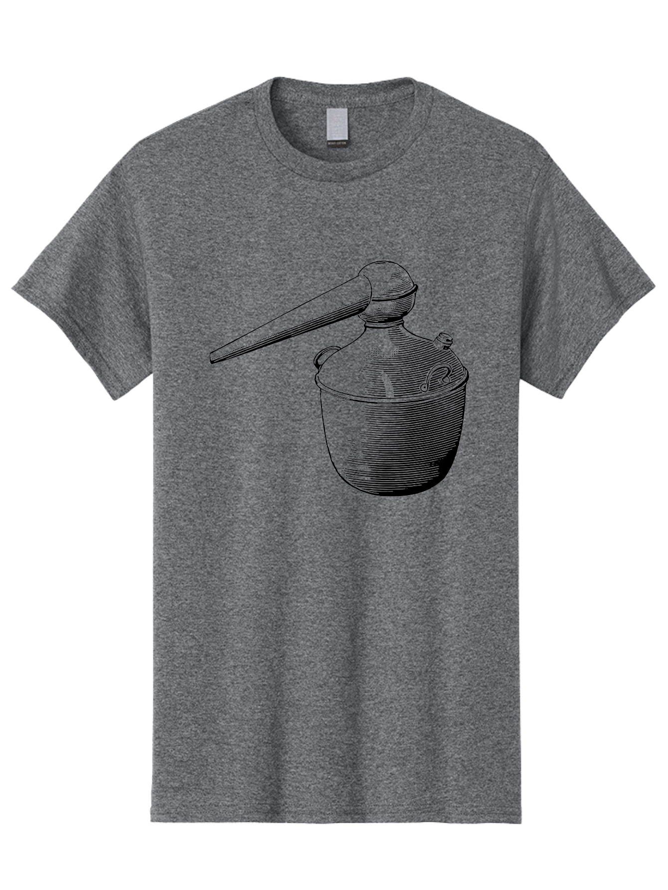 Neti-Pot Men'S Graphic Tee, 100% Cotton, Comfortable Casual Summer Wear, Machine Washable, Manual Grinder, Coffee Grinder, Spice Grinder, Kitchen Tool, Vintage Design, Manual Operation, Hand-Crank, Grinding Mechanism Aad638 27