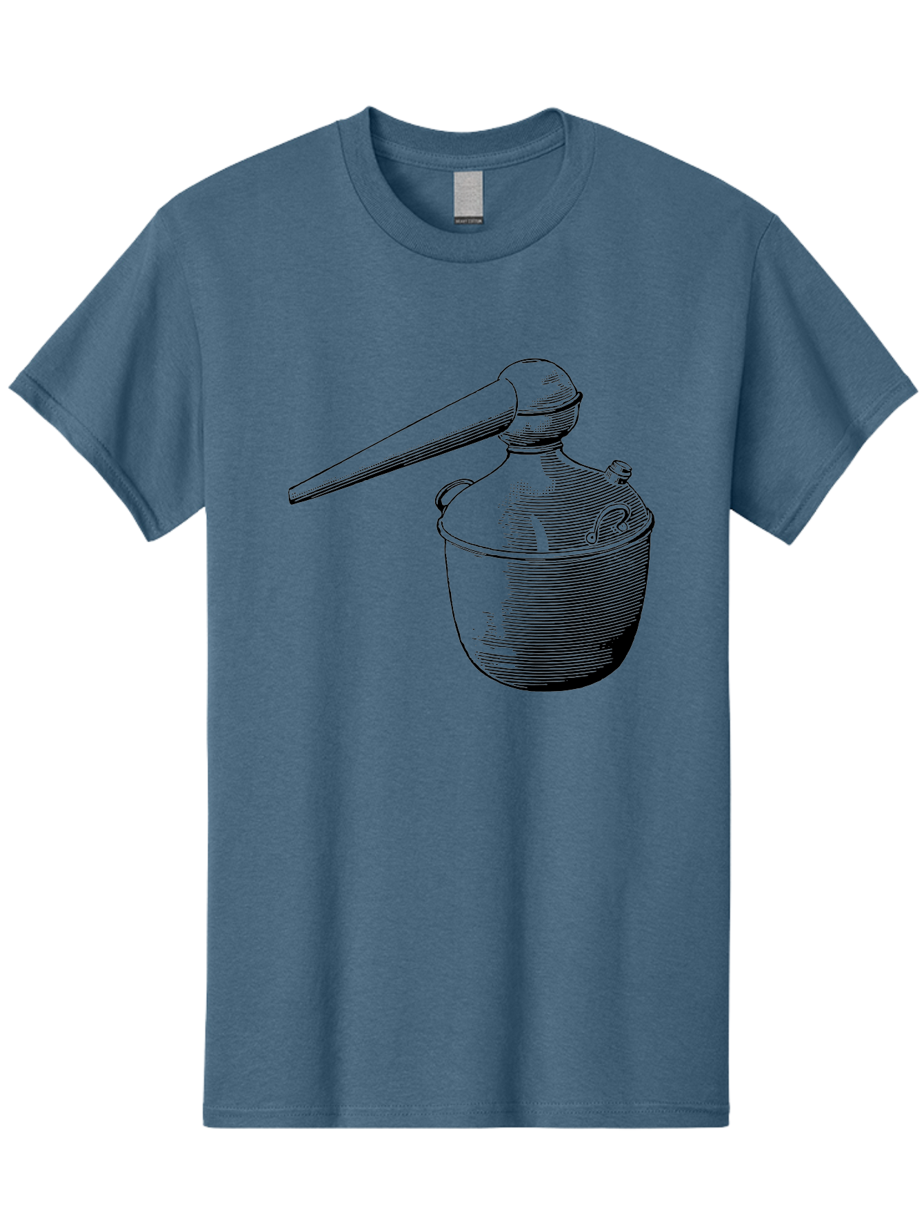 Neti-Pot Men'S Graphic Tee, 100% Cotton, Comfortable Casual Summer Wear, Machine Washable, Manual Grinder, Coffee Grinder, Spice Grinder, Kitchen Tool, Vintage Design, Manual Operation, Hand-Crank, Grinding Mechanism Aad638 13