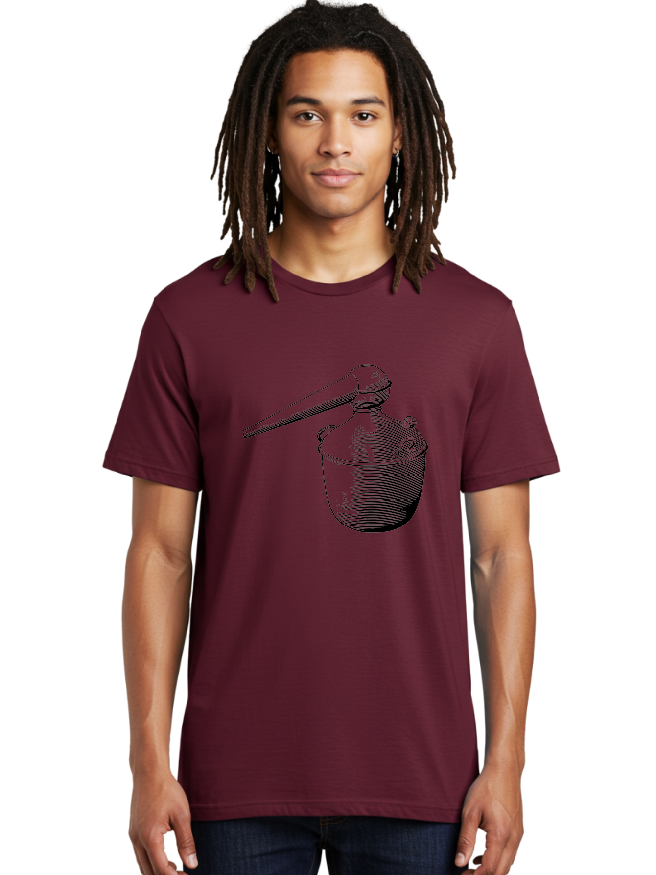Neti-Pot Men'S Graphic Tee, 100% Cotton, Comfortable Casual Summer Wear, Machine Washable, Manual Grinder, Coffee Grinder, Spice Grinder, Kitchen Tool, Vintage Design, Manual Operation, Hand-Crank, Grinding Mechanism Aad638 16