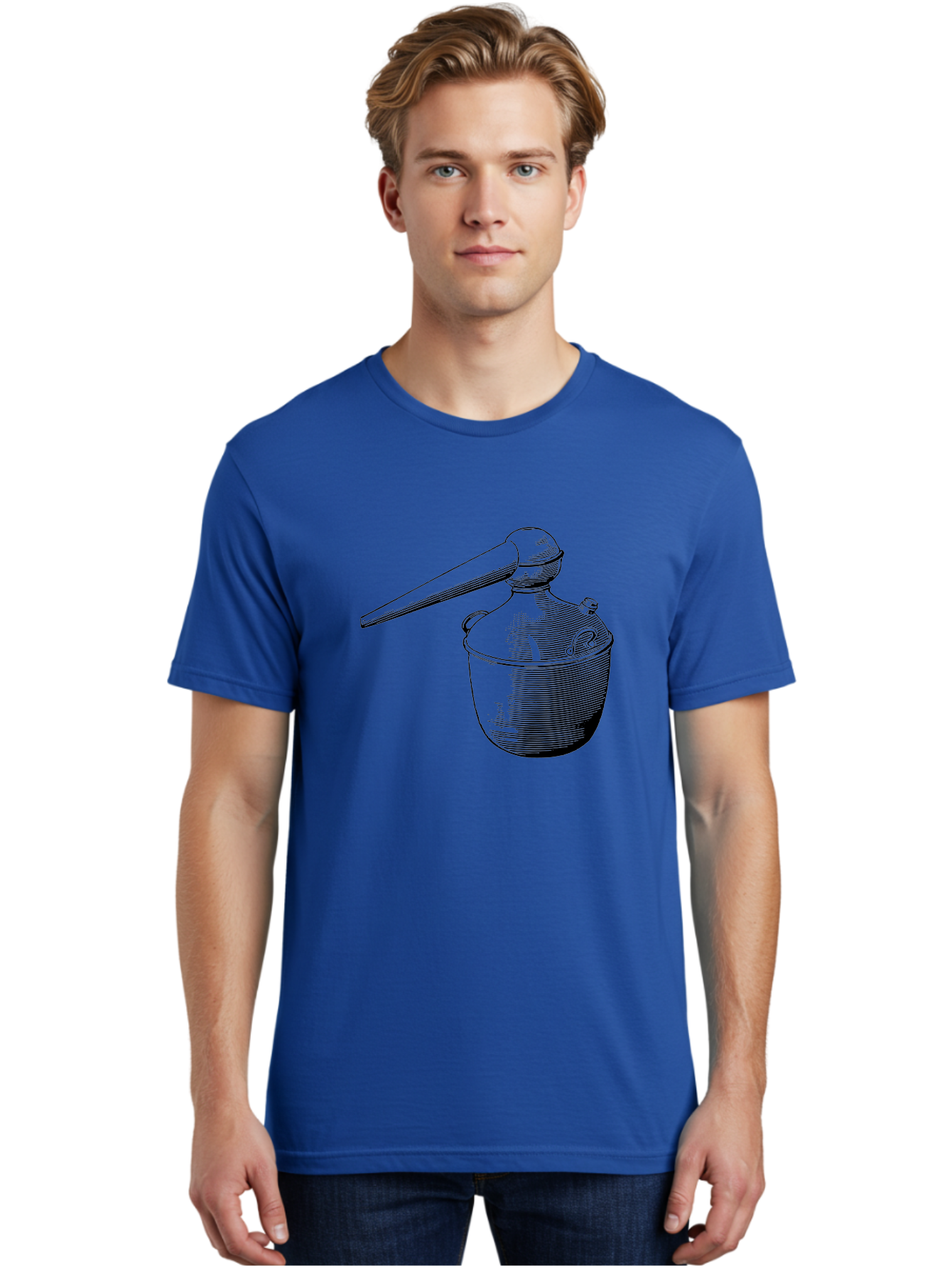 Neti-Pot Men'S Graphic Tee, 100% Cotton, Comfortable Casual Summer Wear, Machine Washable, Manual Grinder, Coffee Grinder, Spice Grinder, Kitchen Tool, Vintage Design, Manual Operation, Hand-Crank, Grinding Mechanism Aad638 6