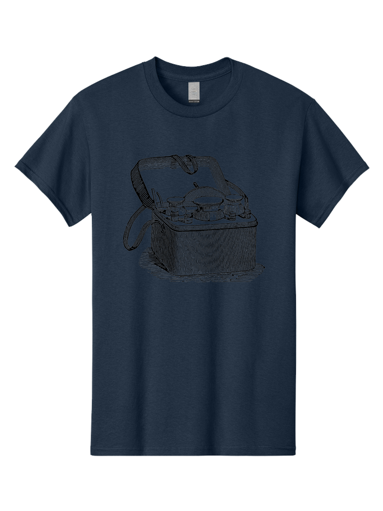 Picnic-Basket Men'S Graphic Tee, 100% Cotton, Comfortable Casual Summer Wear, Machine Washable, Picnic Basket, Outdoor Dining, Al Fresco, Picnic Essentials, Tableware, Dining Accessories, Vintage Picnic, Outdoor Entertaining, Picnic Setup Aad641 27
