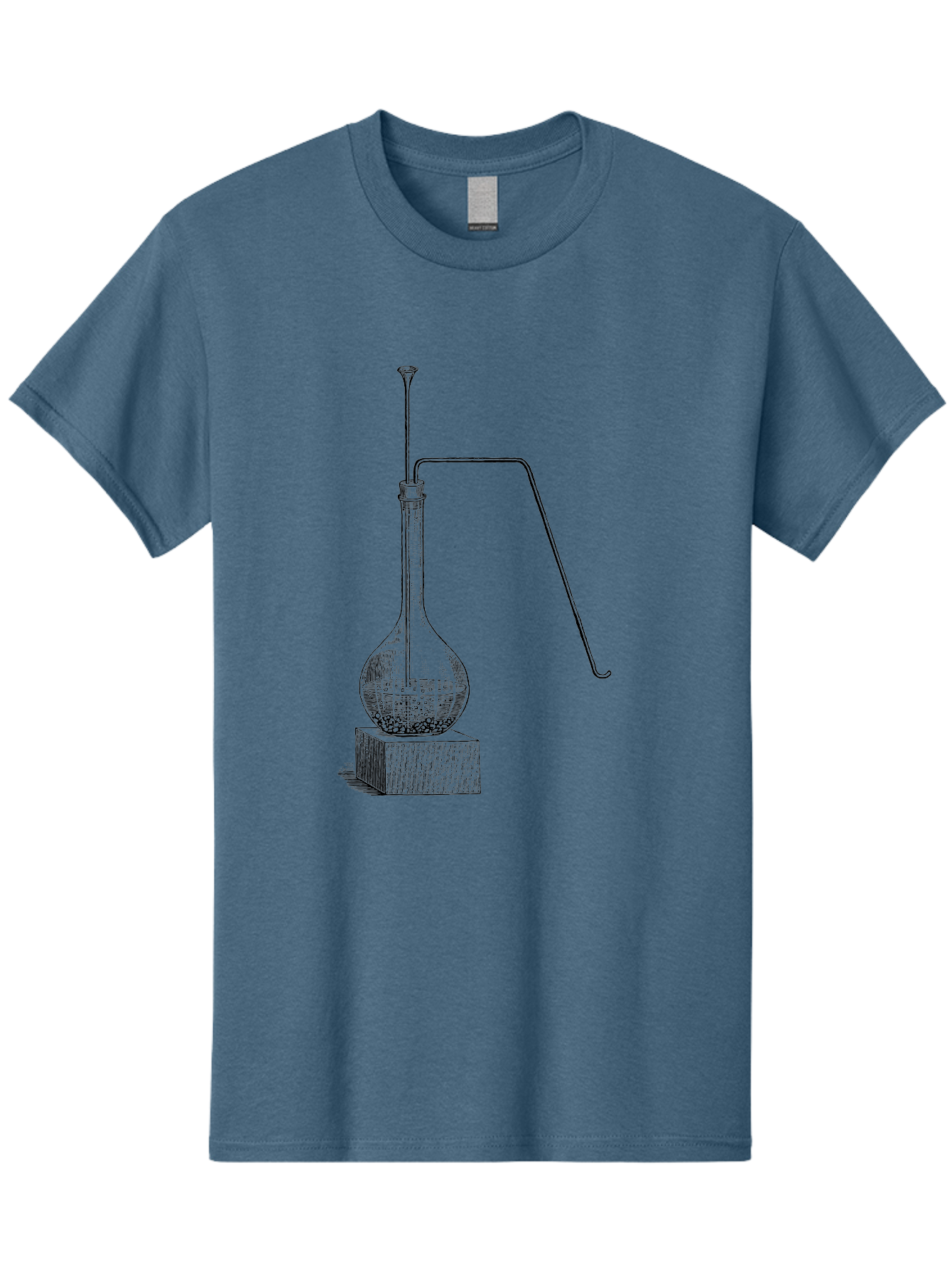 Retort-1 Men'S Graphic Tee, 100% Cotton, Comfortable Casual Summer Wear, Machine Washable, Laboratory Equipment, Scientific Glassware, Distillation Apparatus, Chemistry Experiment, Vintage Lab Setup, Scientific Illustration, Glass Flask, Aad646 19