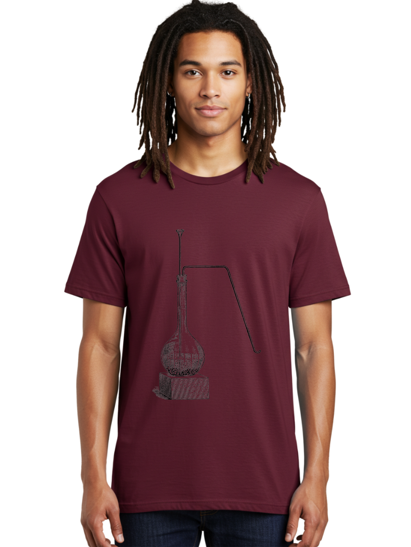 Retort-1 Men'S Graphic Tee, 100% Cotton, Comfortable Casual Summer Wear, Machine Washable, Laboratory Equipment, Scientific Glassware, Distillation Apparatus, Chemistry Experiment, Vintage Lab Setup, Scientific Illustration, Glass Flask, Aad646 6