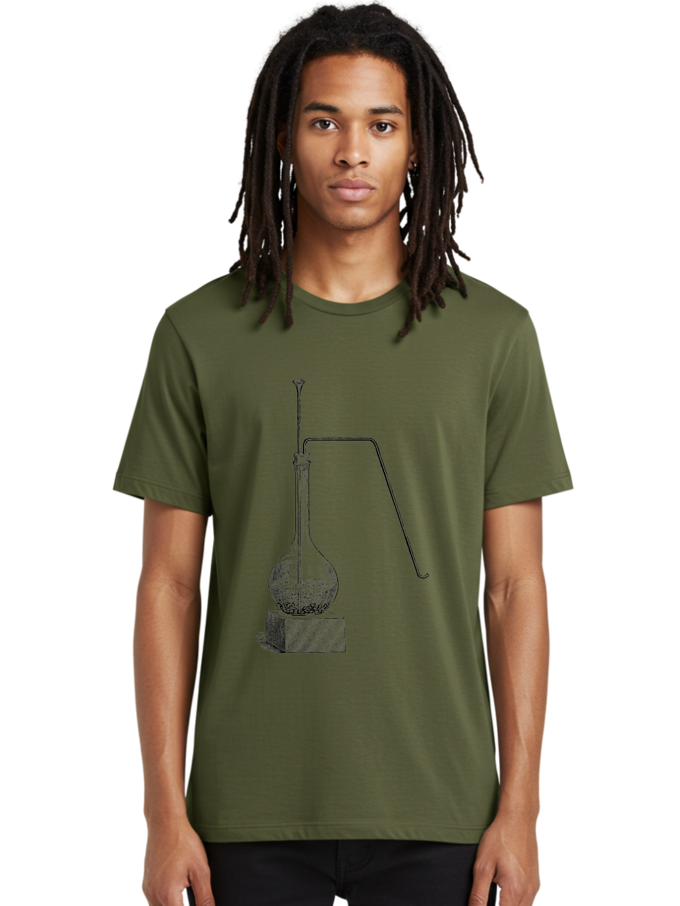 Retort-1 Men'S Graphic Tee, 100% Cotton, Comfortable Casual Summer Wear, Machine Washable, Laboratory Equipment, Scientific Glassware, Distillation Apparatus, Chemistry Experiment, Vintage Lab Setup, Scientific Illustration, Glass Flask, Aad646 26