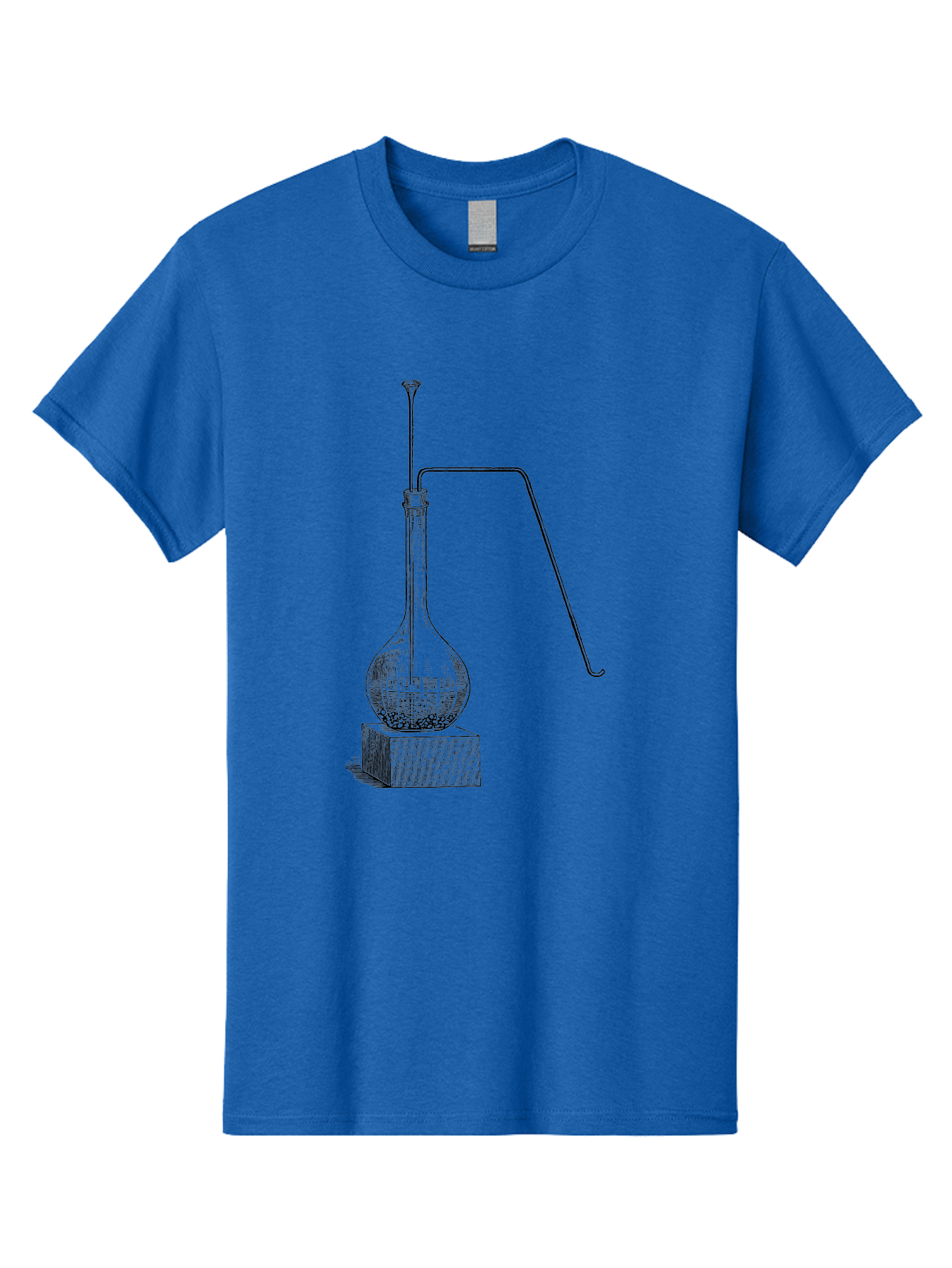 Retort-1 Men'S Graphic Tee, 100% Cotton, Comfortable Casual Summer Wear, Machine Washable, Laboratory Equipment, Scientific Glassware, Distillation Apparatus, Chemistry Experiment, Vintage Lab Setup, Scientific Illustration, Glass Flask, Aad646 7