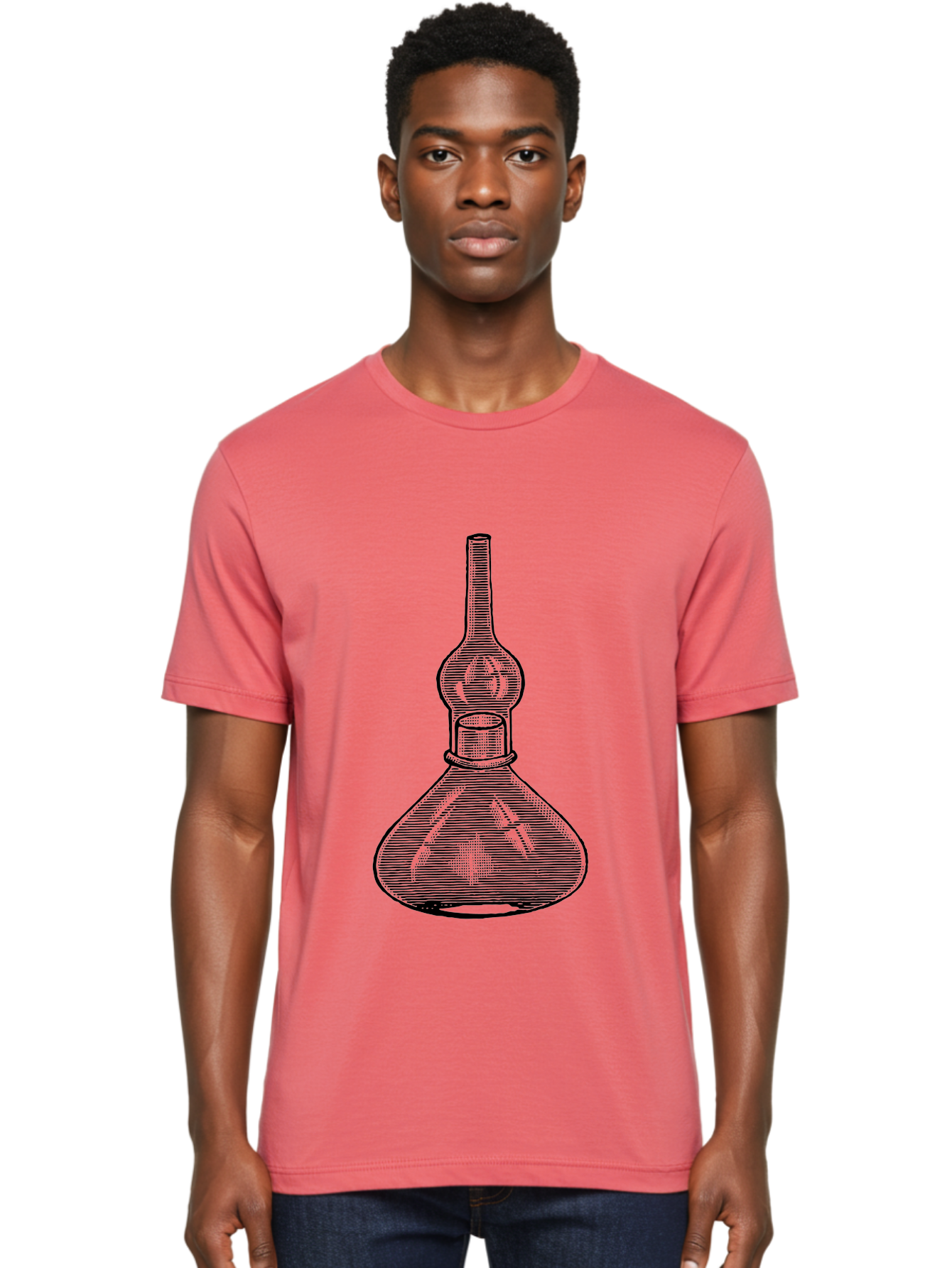 Separatory-Funnel Men'S Graphic Tee, 100% Cotton, Comfortable Casual Summer Wear, Machine Washable, Laboratory Equipment, Separatory Funnel, Glassware, Chemistry Lab, Scientific Tools, Experimental Apparatus, Chemical Separation Aad649 6