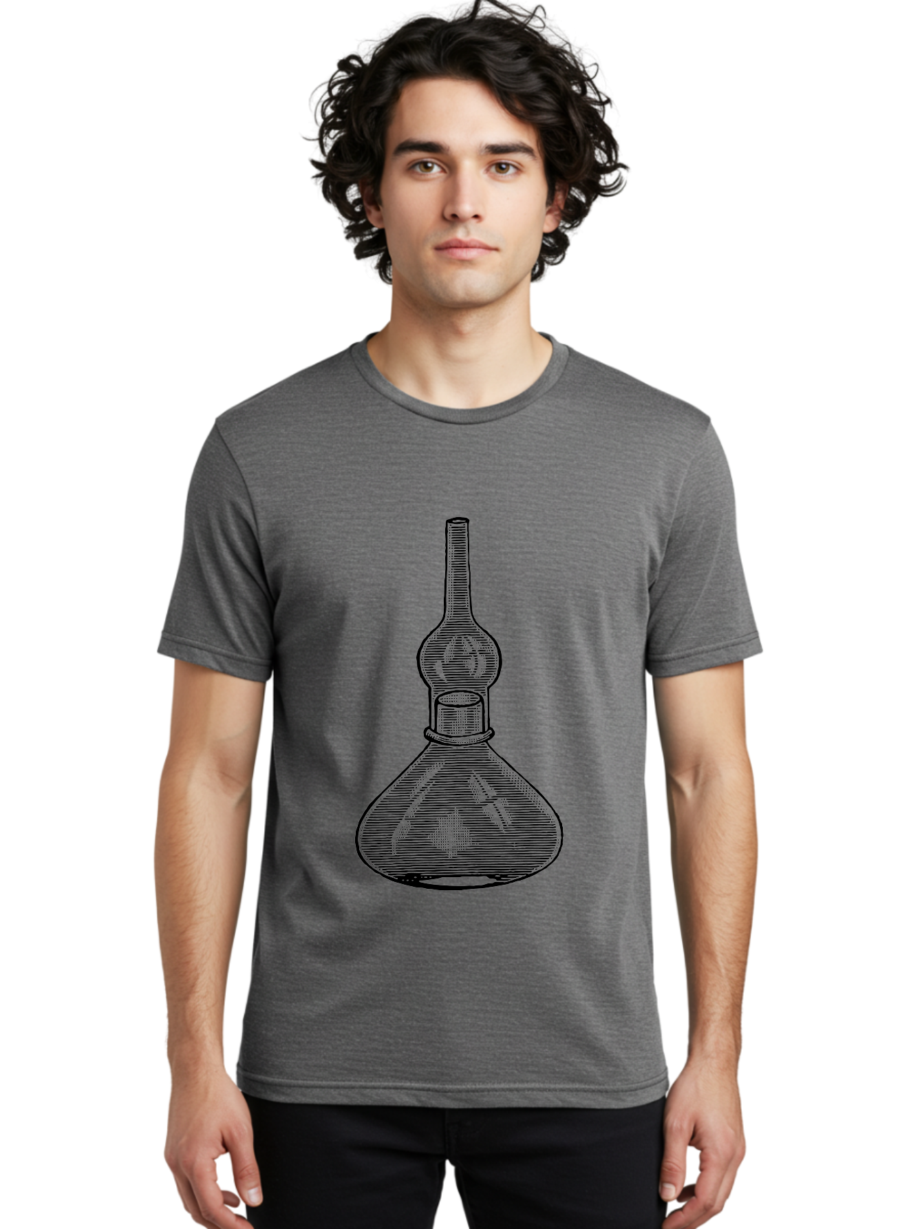 Separatory-Funnel Men'S Graphic Tee, 100% Cotton, Comfortable Casual Summer Wear, Machine Washable, Laboratory Equipment, Separatory Funnel, Glassware, Chemistry Lab, Scientific Tools, Experimental Apparatus, Chemical Separation Aad649 16