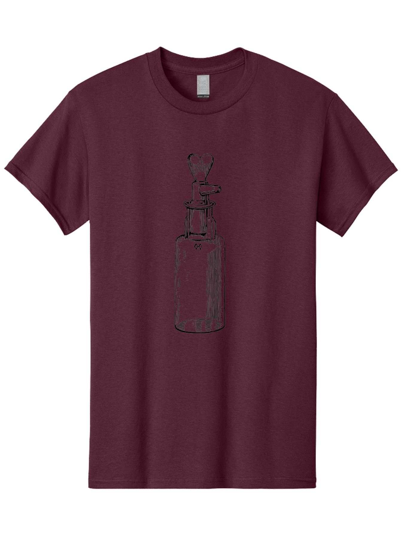 Soda-Syphon Men'S Graphic Tee, 100% Cotton, Comfortable Casual Summer Wear, Machine Washable, Vintage Soda Syphon, Antique Bottle, Heart-Shaped Top, Retro Kitchen Gadget, Nostalgic Design, Unique Collectible, Nostalgic Charm, Classic Decor Aad651 13