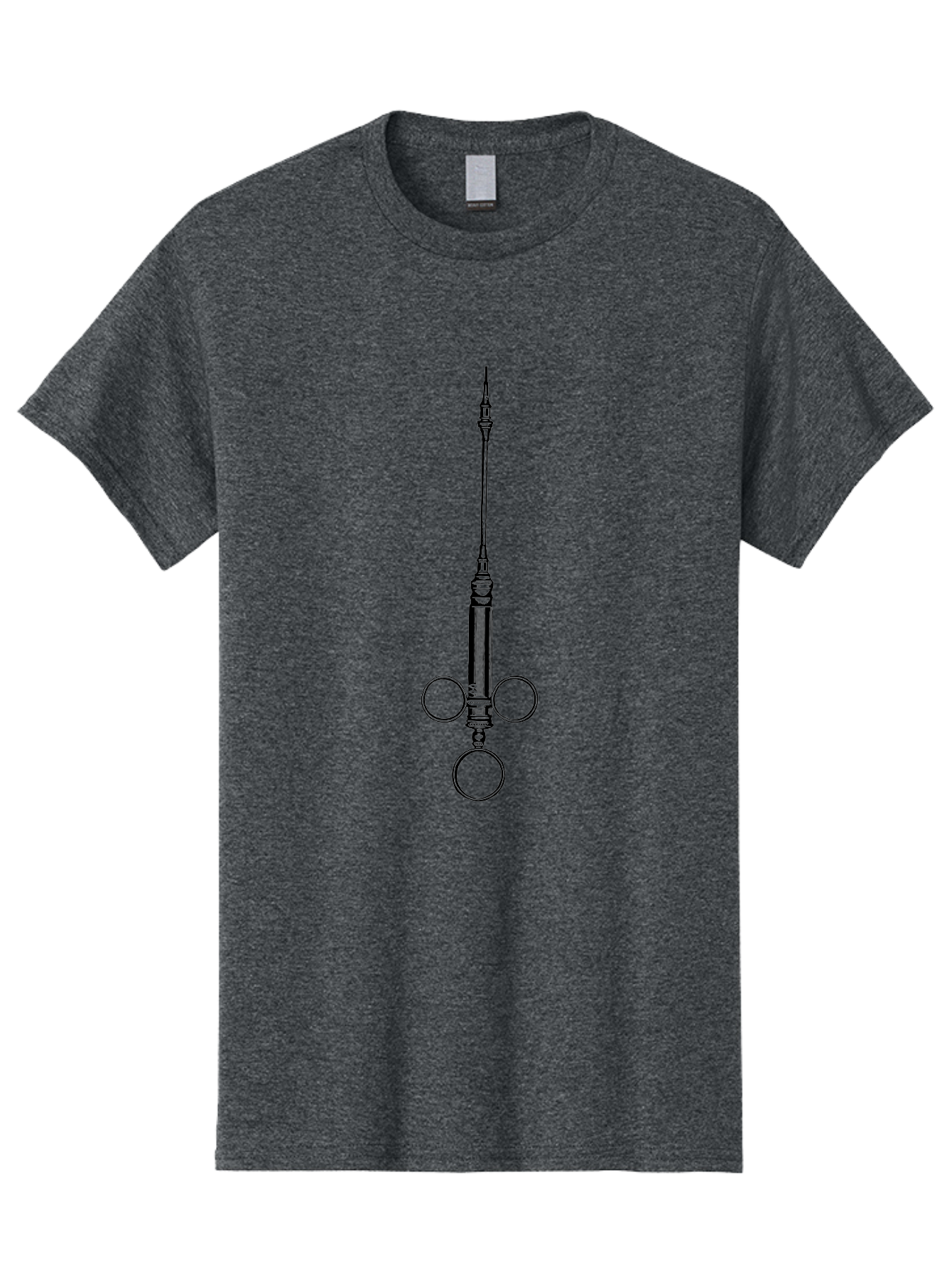 Syringe Men'S Graphic Tee, 100% Cotton, Comfortable Casual Summer Wear, Machine Washable, Medical Syringe, Medical Equipment, Healthcare Supplies, Injection Device, Vaccination Tool, Medical Illustration, Precise Medical Instrument Aad652 29