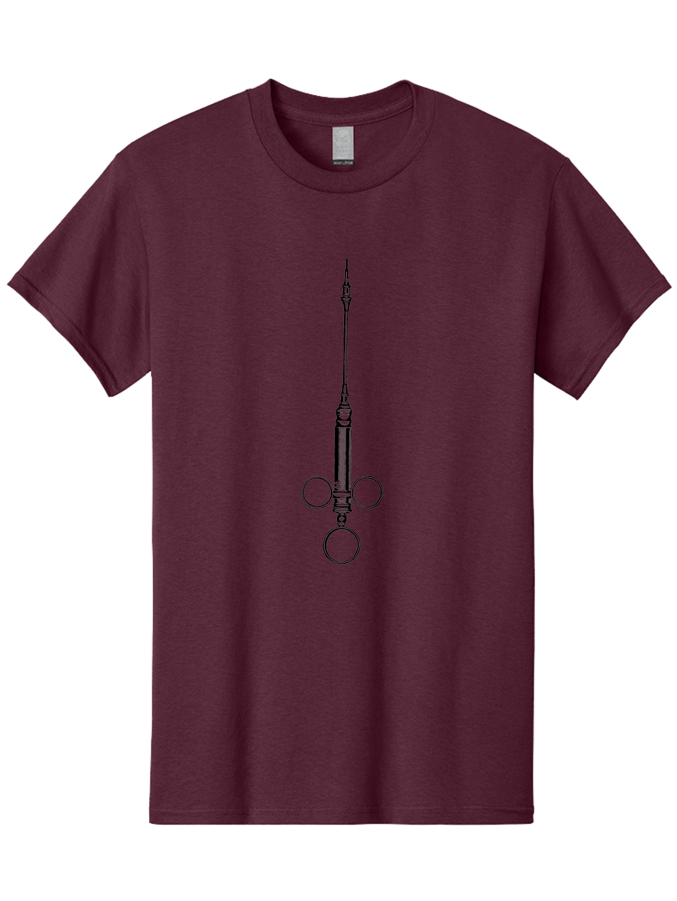 Syringe Men'S Graphic Tee, 100% Cotton, Comfortable Casual Summer Wear, Machine Washable, Medical Syringe, Medical Equipment, Healthcare Supplies, Injection Device, Vaccination Tool, Medical Illustration, Precise Medical Instrument Aad652 11