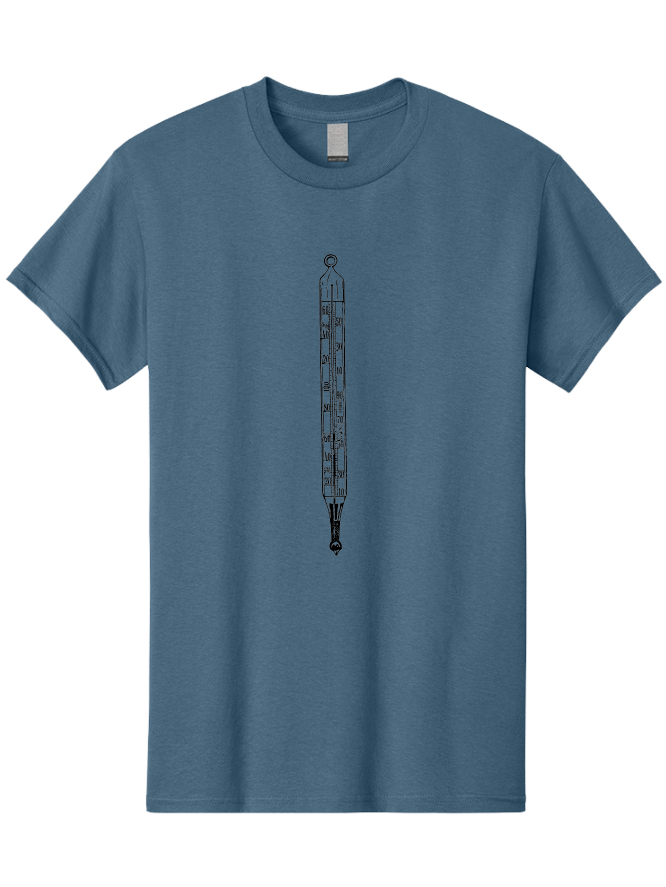 Thermometer Men'S Graphic Tee, 100% Cotton, Comfortable Casual Summer Wear, Machine Washable, Thermometer, Temperature Measurement, Weather Forecasting, Black Outline, Precision Instrument, Scientific Tool, Weather Monitoring Aad657 27