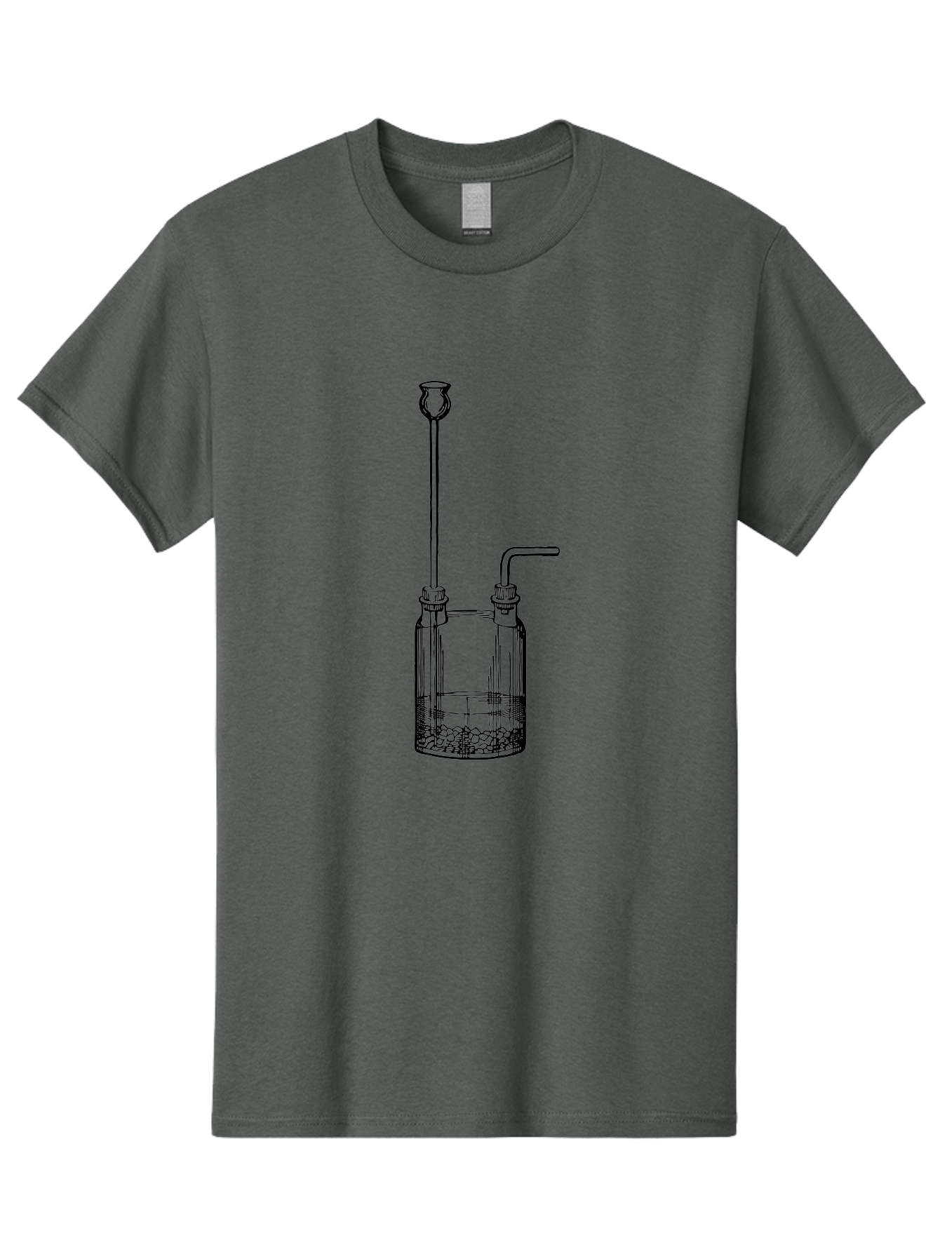 Wash-Bottle Men'S Graphic Tee, 100% Cotton, Comfortable Casual Summer Wear, Machine Washable, Laboratory Equipment, Glassware, Scientific Apparatus, Chemical Container, Woulfe Bottle, Laboratory Setup Aad661 3