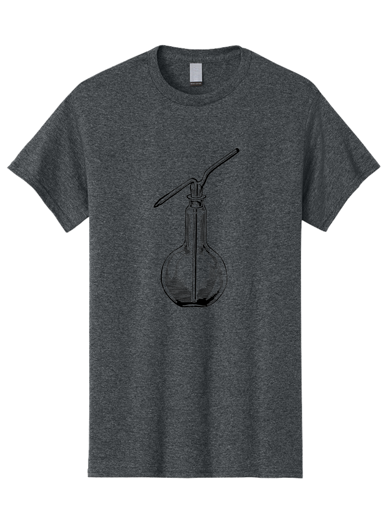 Woulfe-Bottle Men'S Graphic Tee, 100% Cotton, Comfortable Casual Summer Wear, Machine Washable, Laboratory Equipment, Glassware, Science Tools, Chemistry Lab, Wash Bottle, Chemical Apparatus, Scientific Instruments, Experimental Gear Aad665 27