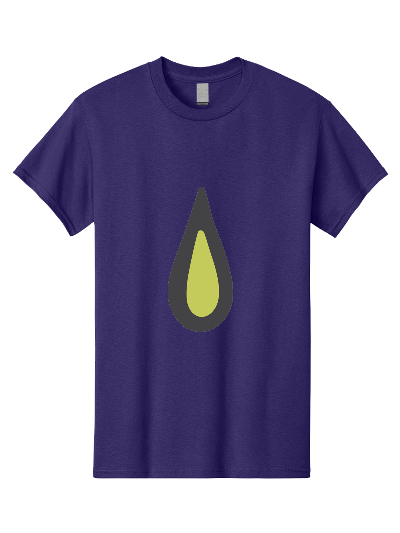 Avocado-2 Men'S Graphic Tee, 100% Cotton, Comfortable Casual Summer Wear, Machine Washable, Avocado Illustration, Simple Design, Minimalist Art, Yellow And Black Colors, Fruit Icon, Healthy Food Symbol, Green Background Ignored, Aad669 15