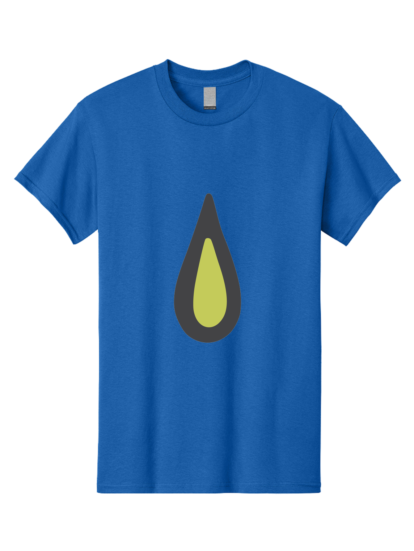 Avocado-2 Men'S Graphic Tee, 100% Cotton, Comfortable Casual Summer Wear, Machine Washable, Avocado Illustration, Simple Design, Minimalist Art, Yellow And Black Colors, Fruit Icon, Healthy Food Symbol, Green Background Ignored, Aad669 11