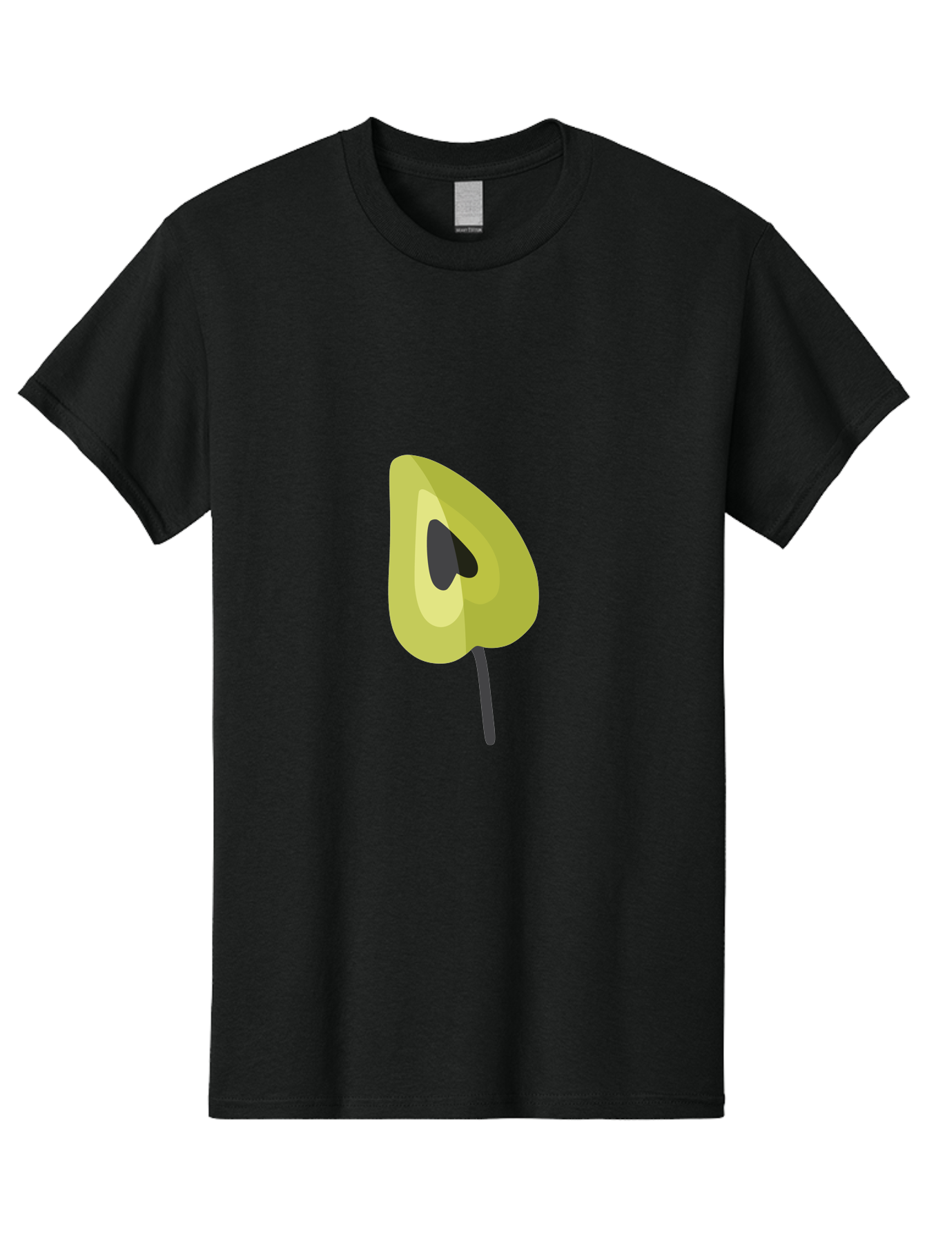 Avocado-Half Men'S Graphic Tee, 100% Cotton, Comfortable Casual Summer Wear, Machine Washable, Avocado Illustration, Halved Avocado, Heart Shape Pit, Simple Design, Minimalist Art, Food Graphic, Healthy Eating, Nutrition Symbol Aad670 7