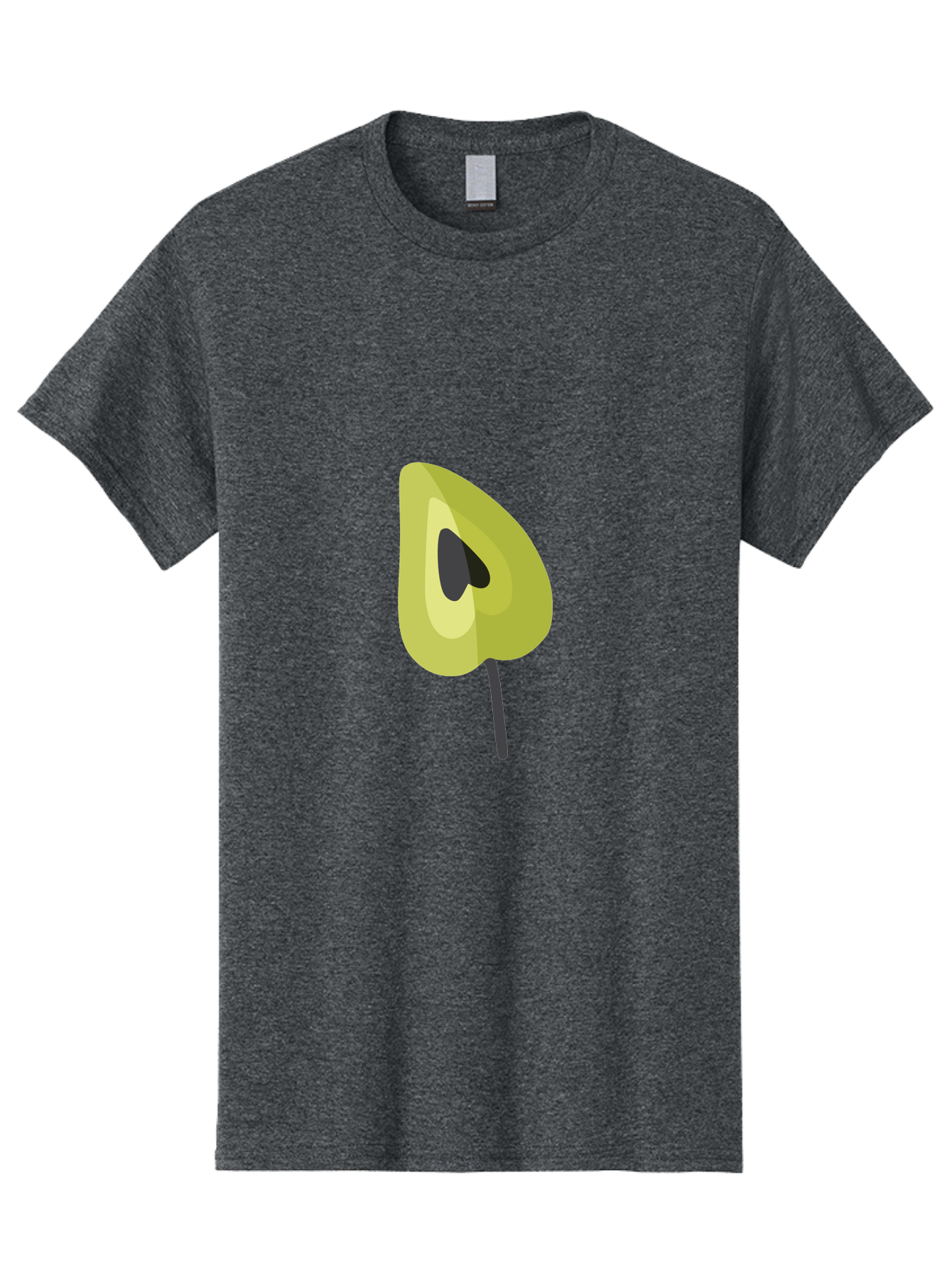 Avocado-Half Men'S Graphic Tee, 100% Cotton, Comfortable Casual Summer Wear, Machine Washable, Avocado Illustration, Halved Avocado, Heart Shape Pit, Simple Design, Minimalist Art, Food Graphic, Healthy Eating, Nutrition Symbol Aad670 29