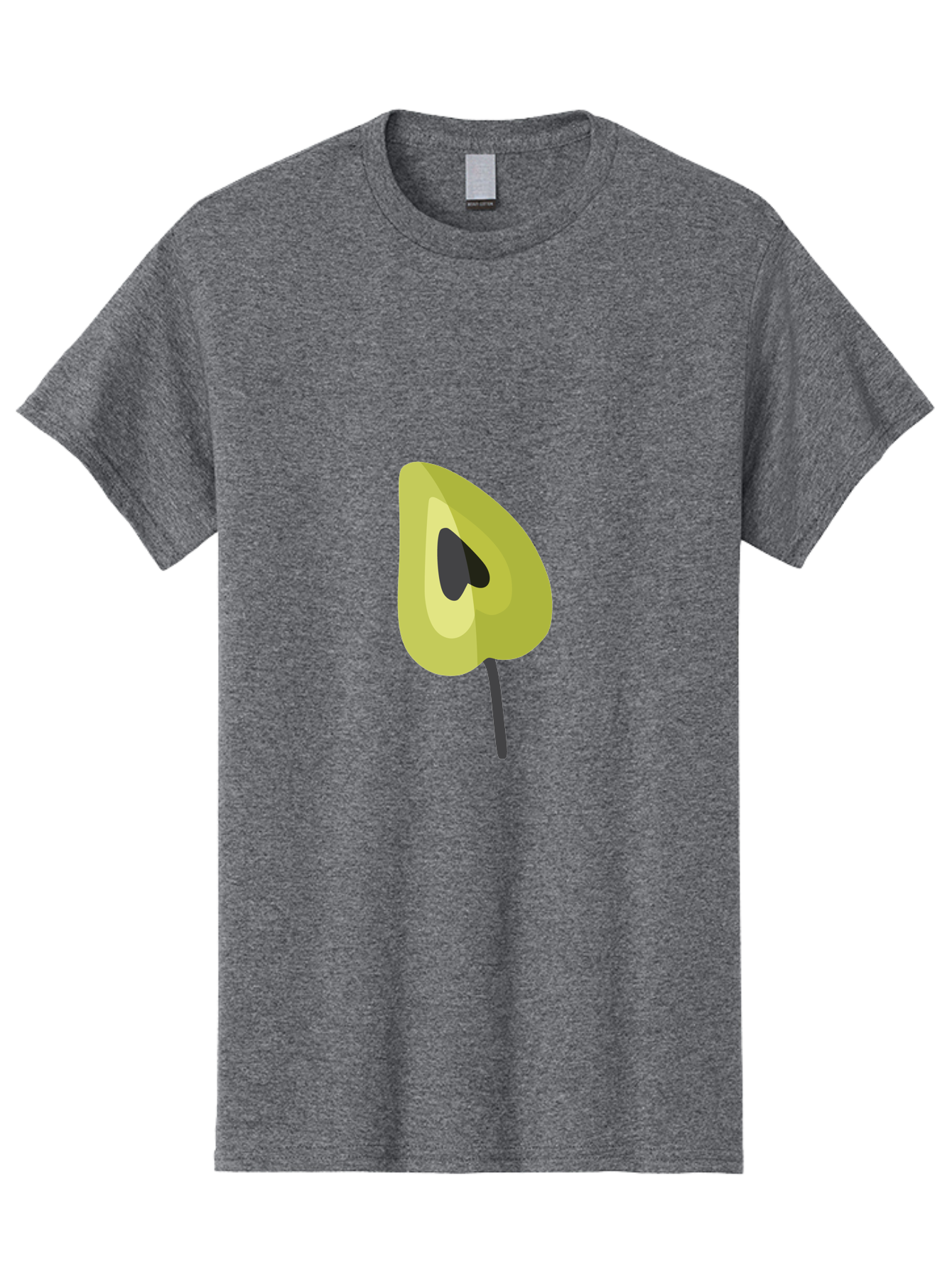 Avocado-Half Men'S Graphic Tee, 100% Cotton, Comfortable Casual Summer Wear, Machine Washable, Avocado Illustration, Halved Avocado, Heart Shape Pit, Simple Design, Minimalist Art, Food Graphic, Healthy Eating, Nutrition Symbol Aad670 19
