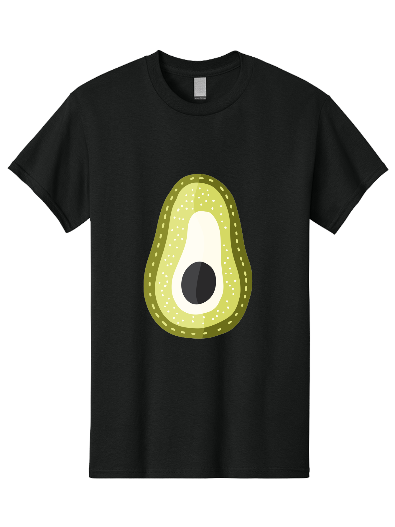 Avocado Men'S Graphic Tee, 100% Cotton, Comfortable Casual Summer Wear, Machine Washable, Avocado Slice, Ripe Avocado, Green Fruit, Single Pit, Avocado Texture, Cartoon Style, Healthy Eating, Nutritious Food, Fruit Illustration Aad671 27