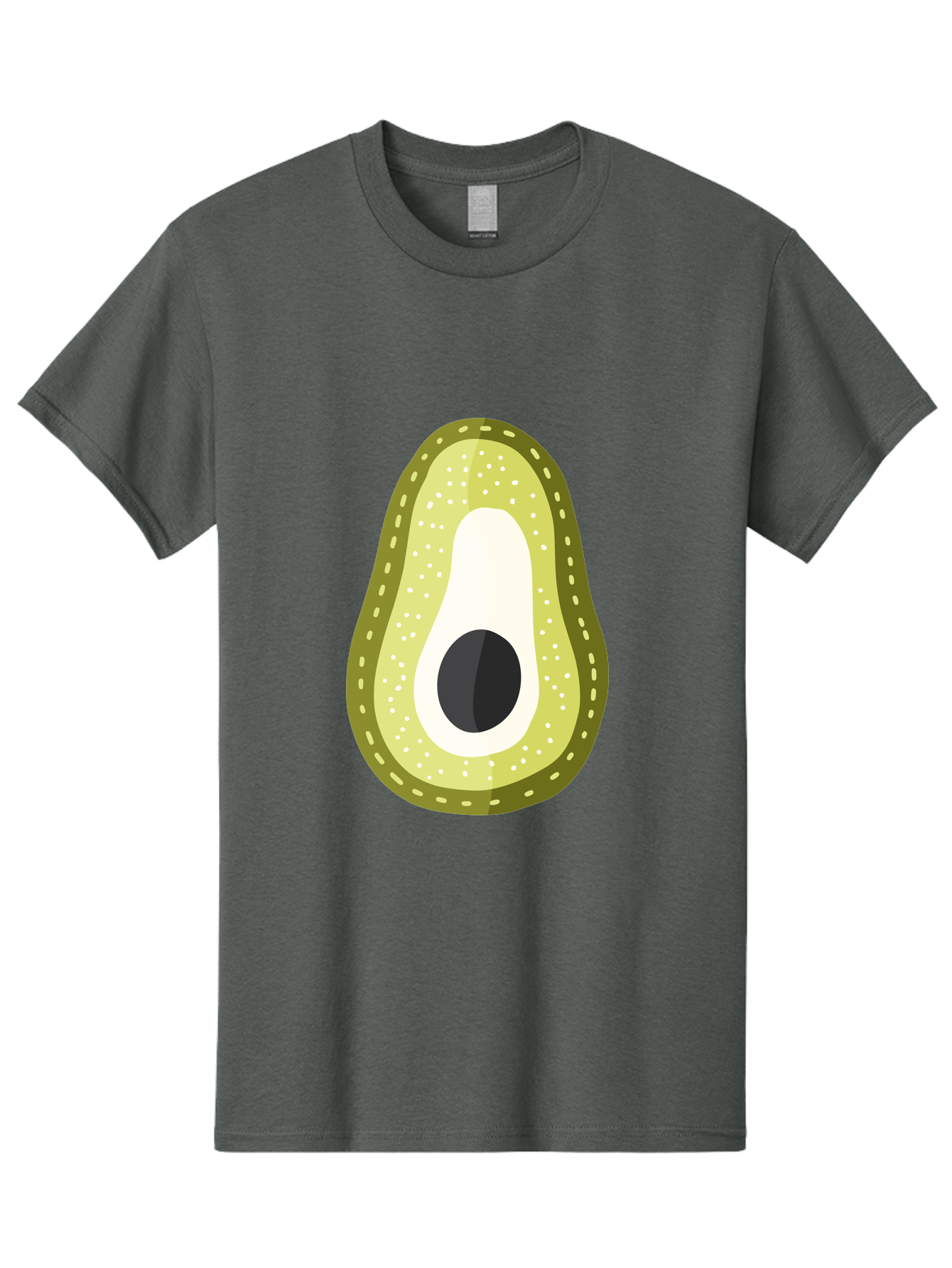 Avocado Men'S Graphic Tee, 100% Cotton, Comfortable Casual Summer Wear, Machine Washable, Avocado Slice, Ripe Avocado, Green Fruit, Single Pit, Avocado Texture, Cartoon Style, Healthy Eating, Nutritious Food, Fruit Illustration Aad671 19