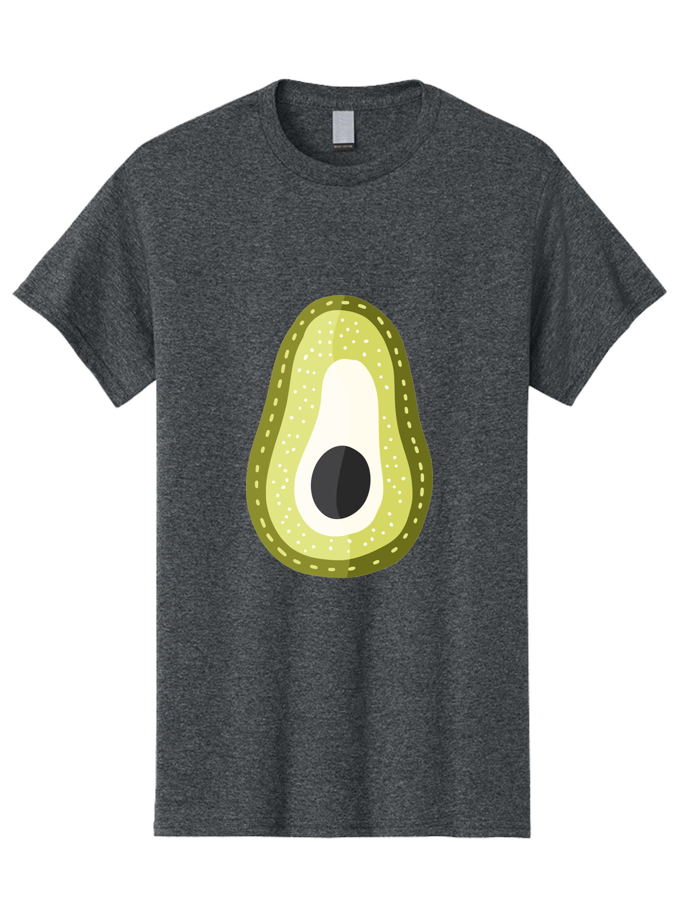 Avocado Men'S Graphic Tee, 100% Cotton, Comfortable Casual Summer Wear, Machine Washable, Avocado Slice, Ripe Avocado, Green Fruit, Single Pit, Avocado Texture, Cartoon Style, Healthy Eating, Nutritious Food, Fruit Illustration Aad671 15