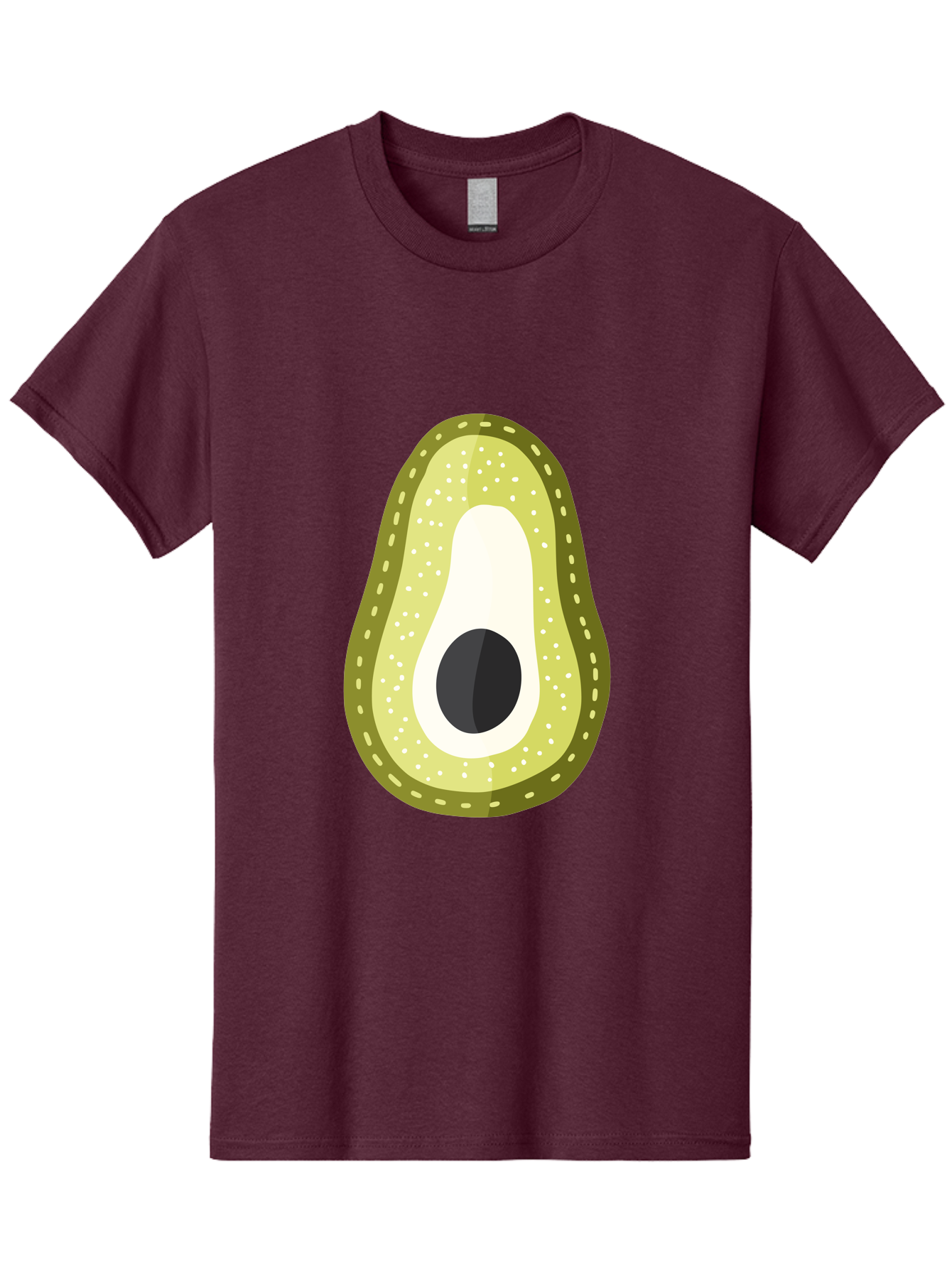 Avocado Men'S Graphic Tee, 100% Cotton, Comfortable Casual Summer Wear, Machine Washable, Avocado Slice, Ripe Avocado, Green Fruit, Single Pit, Avocado Texture, Cartoon Style, Healthy Eating, Nutritious Food, Fruit Illustration Aad671 5
