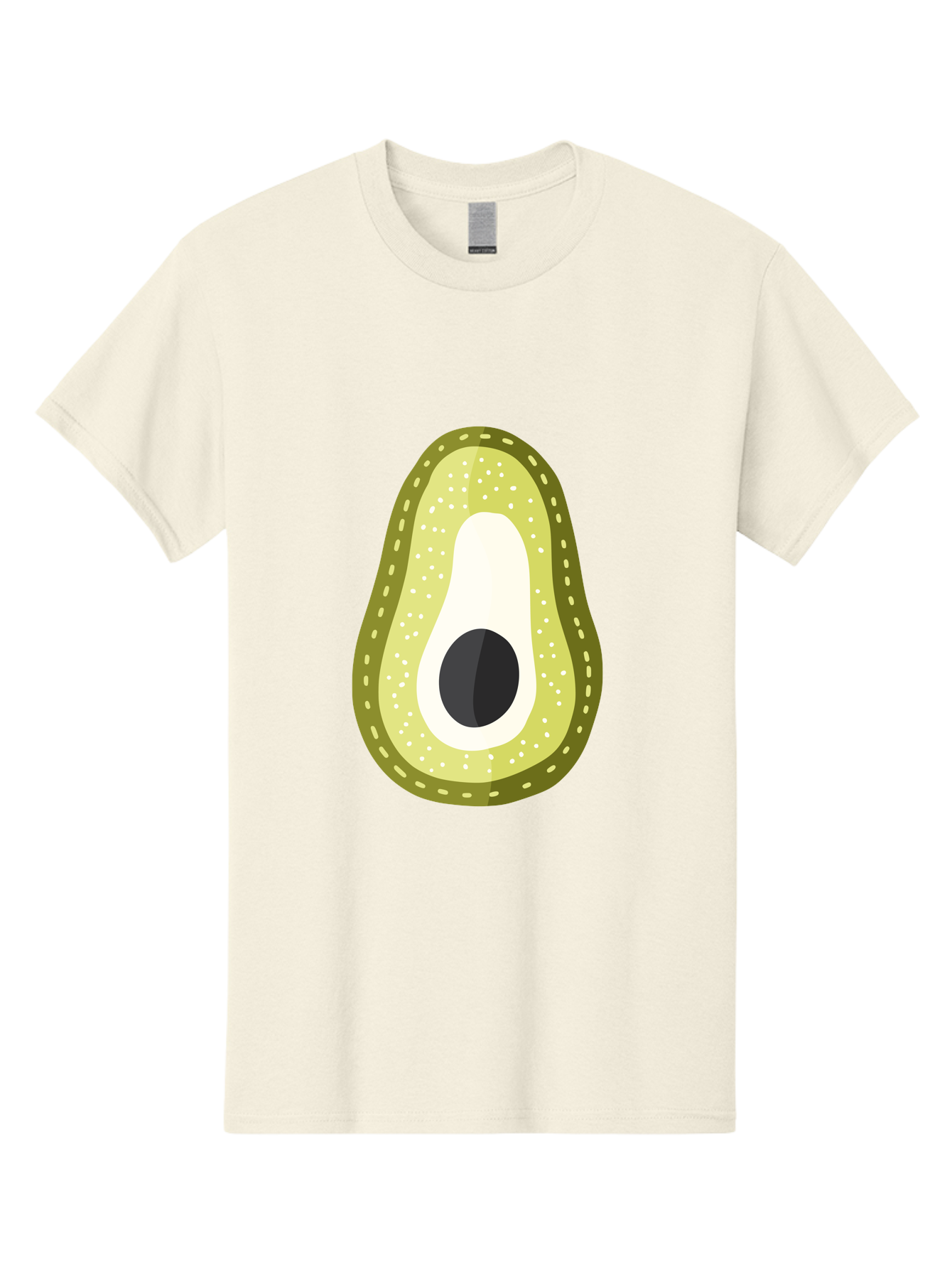 Avocado Men'S Graphic Tee, 100% Cotton, Comfortable Casual Summer Wear, Machine Washable, Avocado Slice, Ripe Avocado, Green Fruit, Single Pit, Avocado Texture, Cartoon Style, Healthy Eating, Nutritious Food, Fruit Illustration Aad671 21