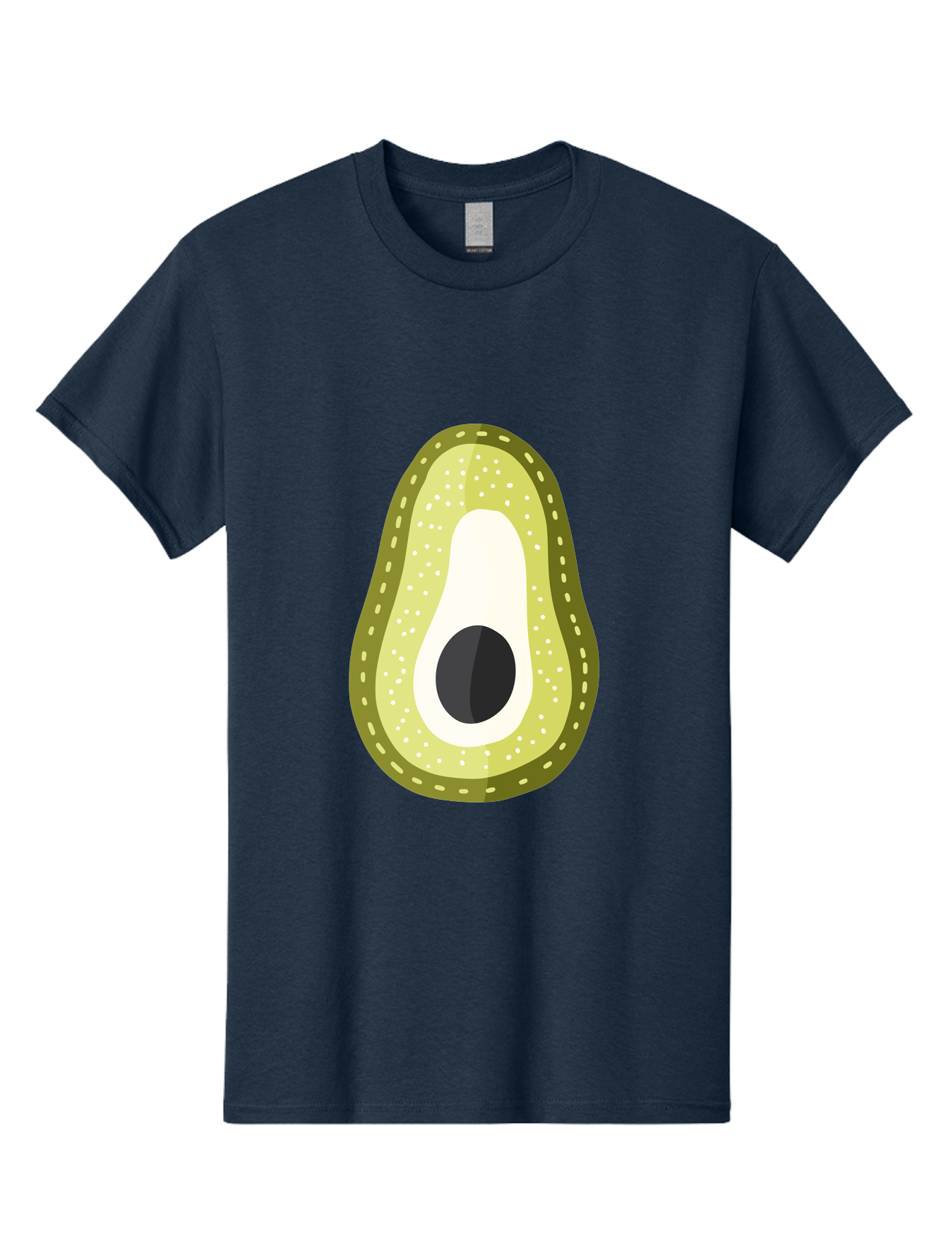 Avocado Men'S Graphic Tee, 100% Cotton, Comfortable Casual Summer Wear, Machine Washable, Avocado Slice, Ripe Avocado, Green Fruit, Single Pit, Avocado Texture, Cartoon Style, Healthy Eating, Nutritious Food, Fruit Illustration Aad671 29